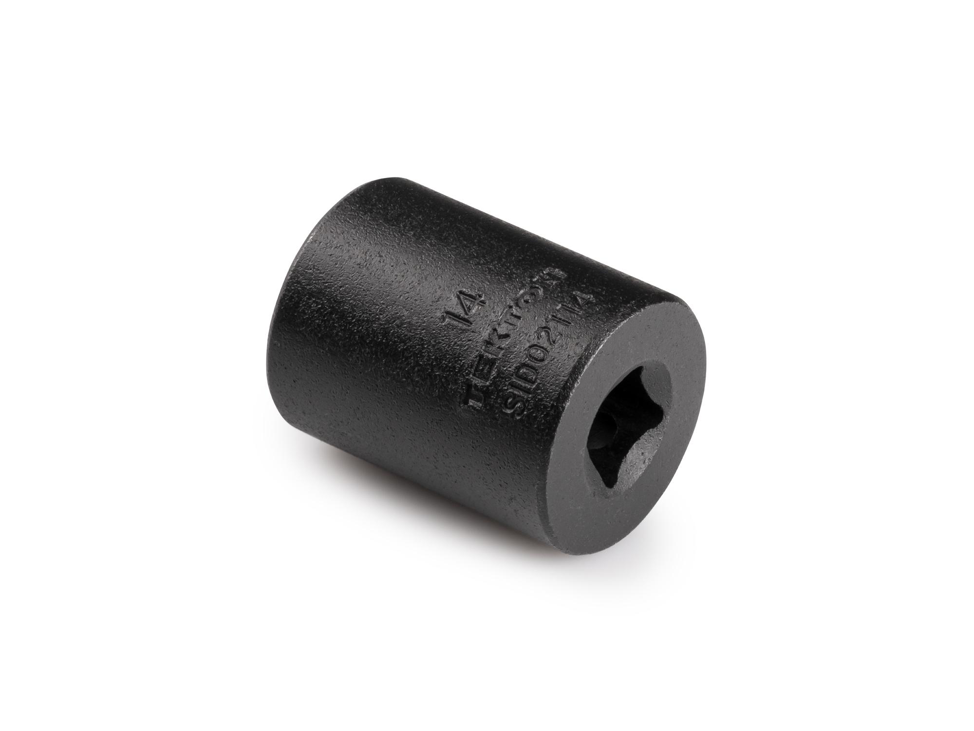 Back angle view of Tekton impact drive 6-point socket. Item #SID02114