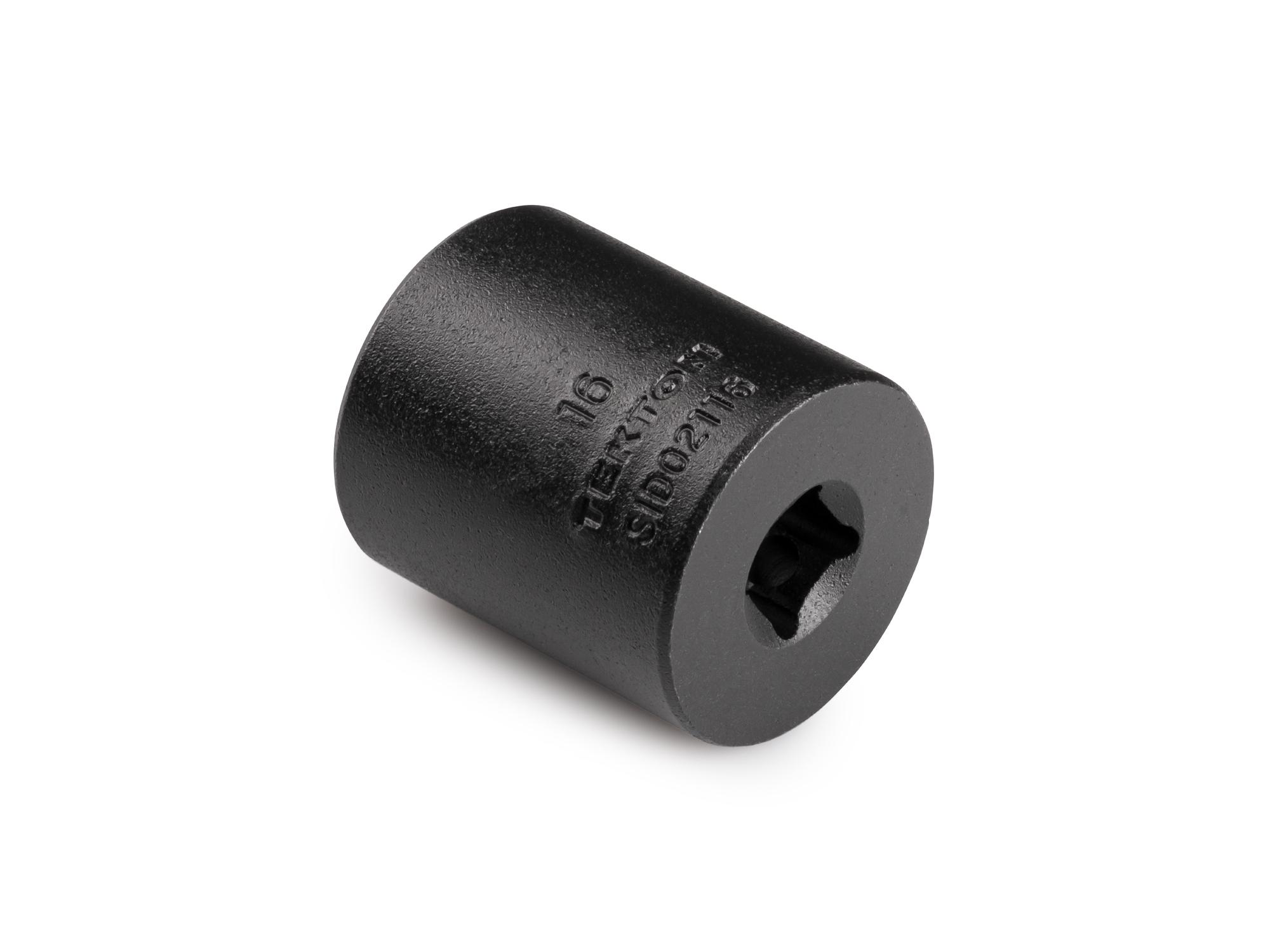 Back angle view of Tekton impact drive 6-point socket. Item #SID02116
