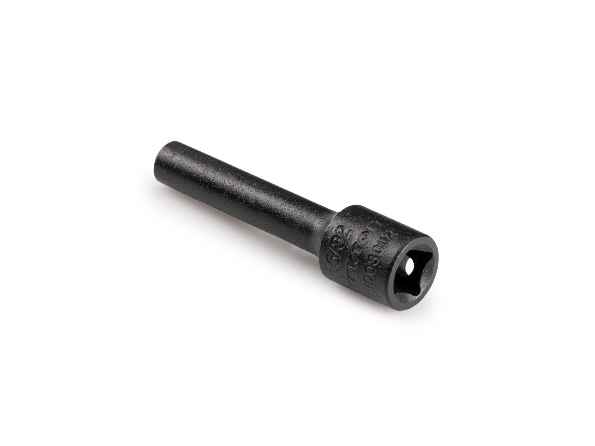 Size: 5/32 inch (SAE) deep 6-point impact socket. Has a high-visibility laser etched size marking and a permanent stamped size marking. SID03002.