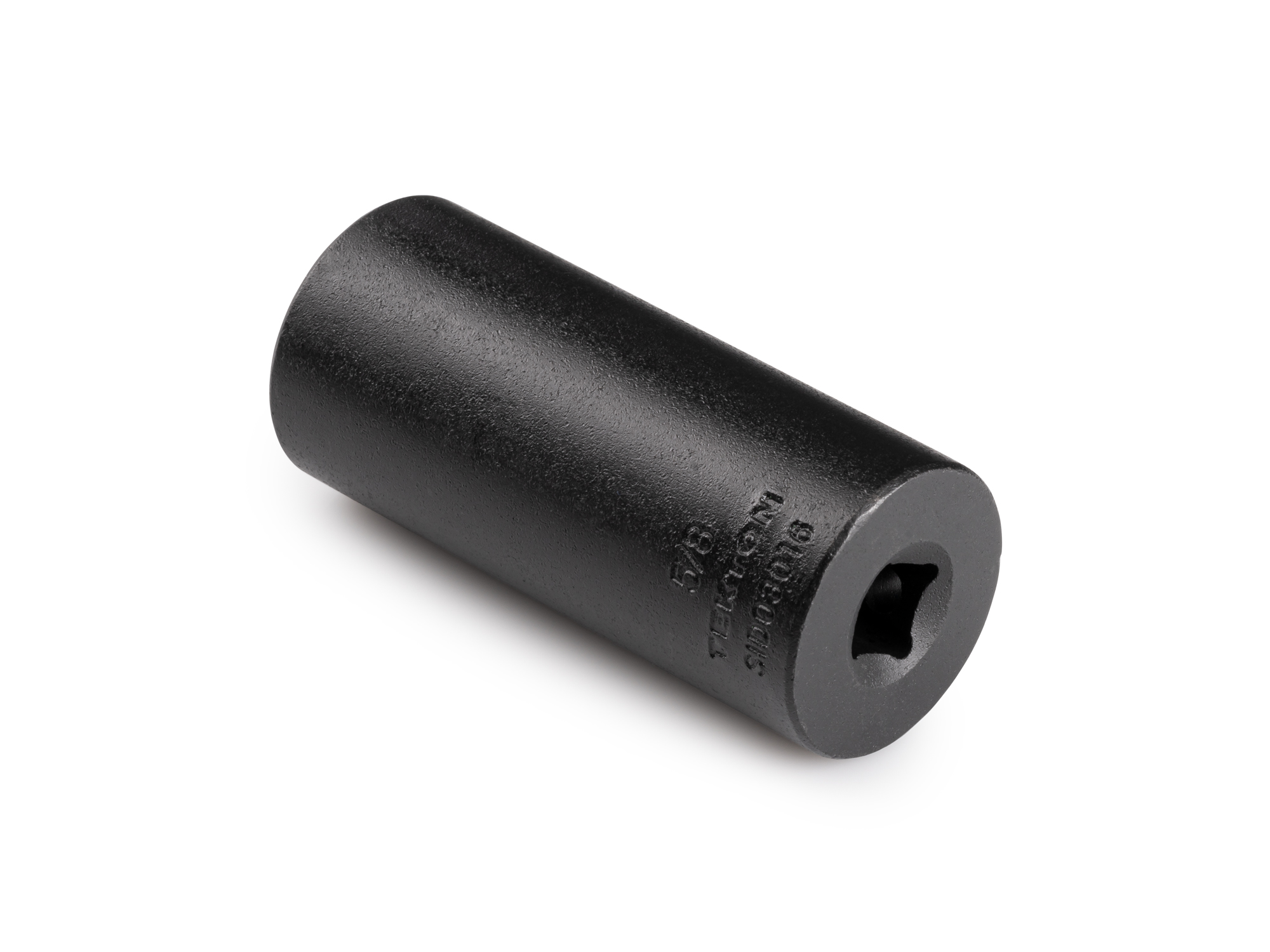 Size: 5/8 inch (SAE) deep 6-point impact socket. Has a high-visibility laser etched size marking and a permanent stamped size marking. SID03016.