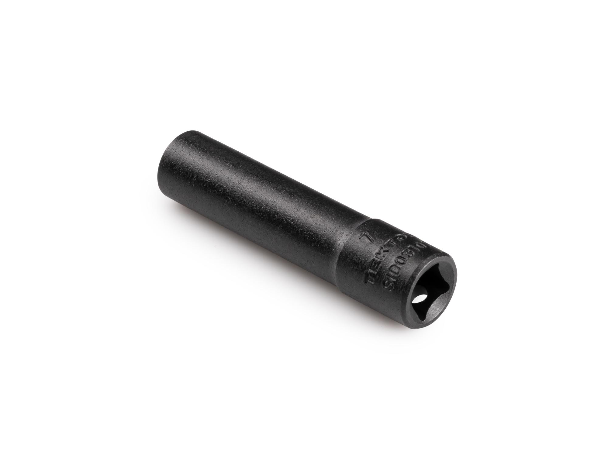 Back angle view of Tekton impact drive 6-point socket. Item #SID03107