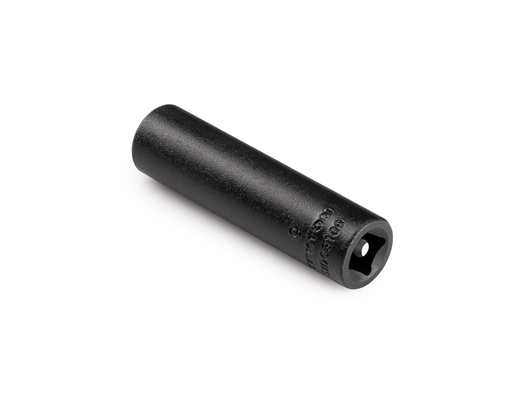 Size: 9 mm (metric) deep 6-point impact socket. Has a high-visibility laser etched size marking and a permanent stamped size marking. SID03109.