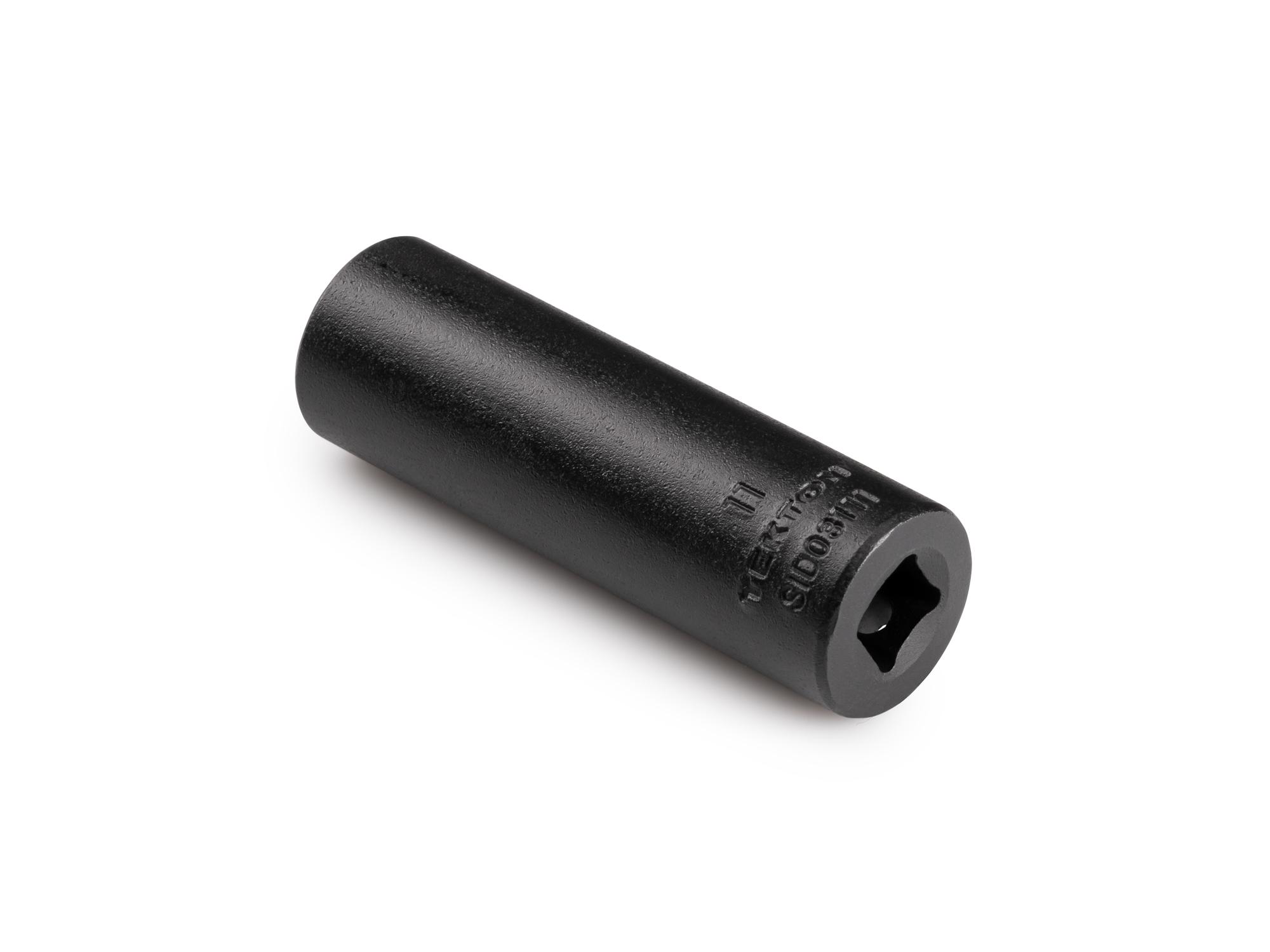 Back angle view of Tekton impact drive 6-point socket. Item #SID03111
