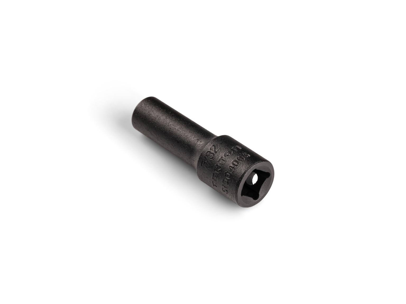 Back angle view of Tekton impact drive 6-point socket. Item #SID04005