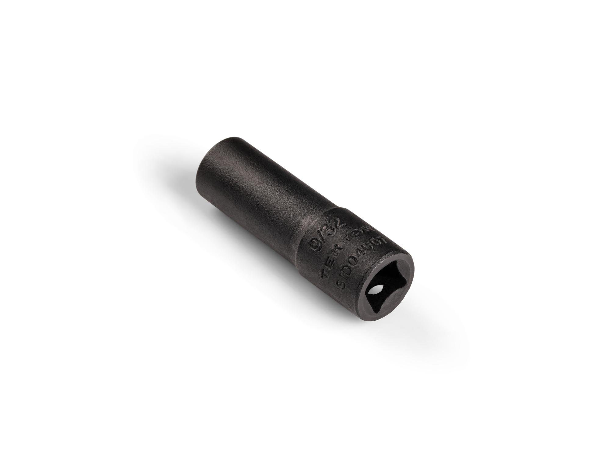 Back angle view of Tekton impact drive 6-point socket. Item #SID04007