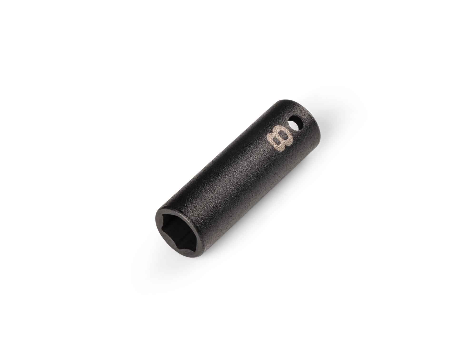 TEKTON 1/4 Inch Drive x 8 mm Semi-Deep 6-Point Impact Socket