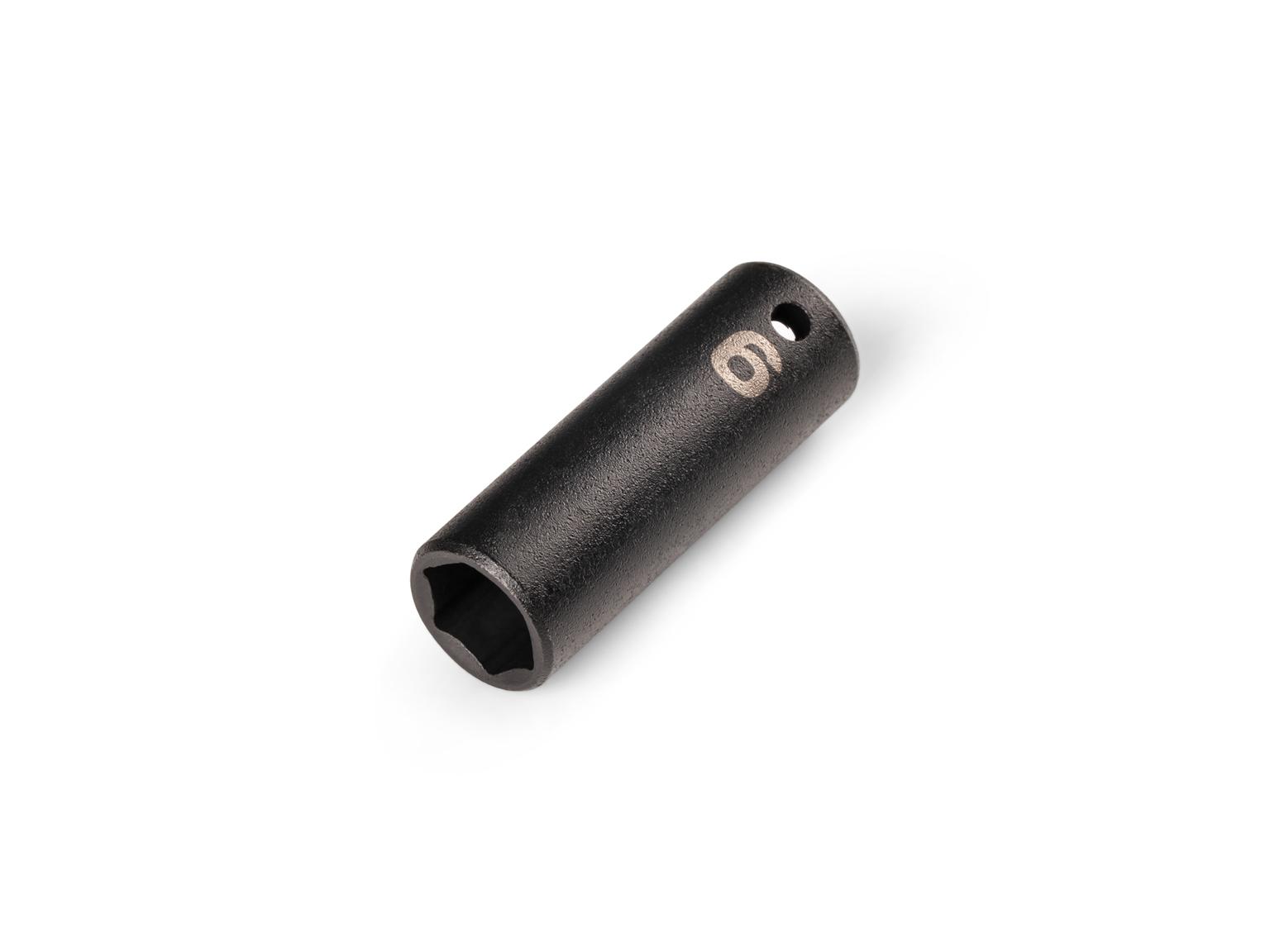 TEKTON 1/4 Inch Drive x 9 mm Semi-Deep 6-Point Impact Socket