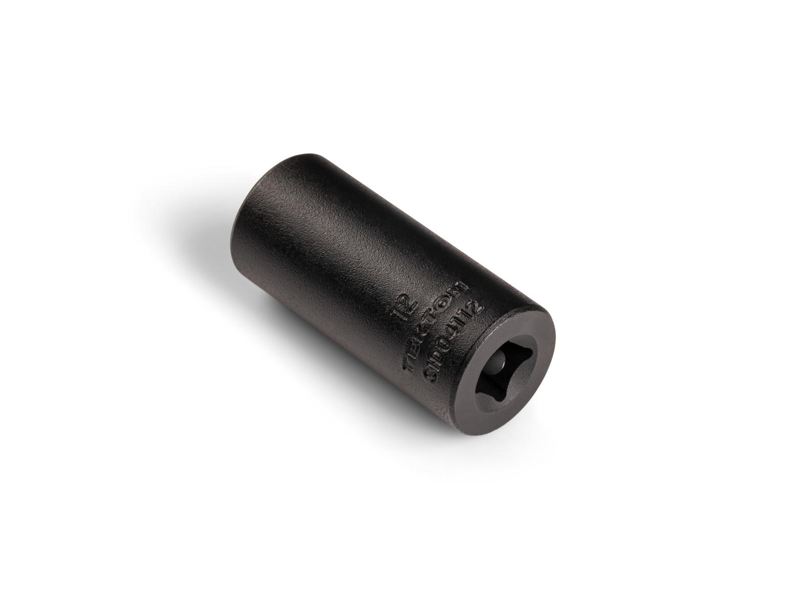 Back angle view of Tekton impact drive 6-point socket. Item #SID04112