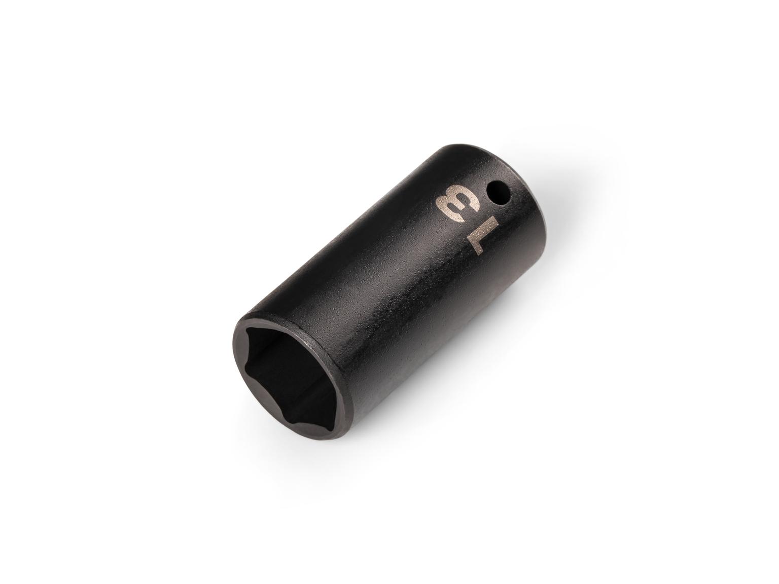 TEKTON 1/4 Inch Drive x 13 mm Semi-Deep 6-Point Impact Socket