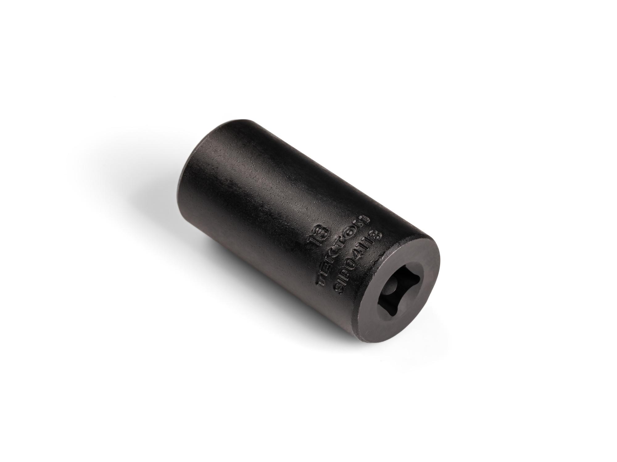 Back angle view of Tekton impact drive 6-point socket. Item #SID04113