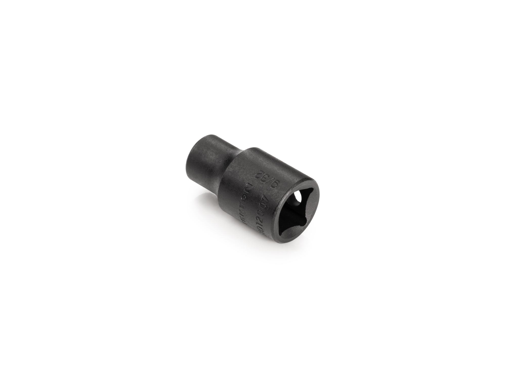 Back angle view of Tekton impact drive 6-point socket. Item #SID12007