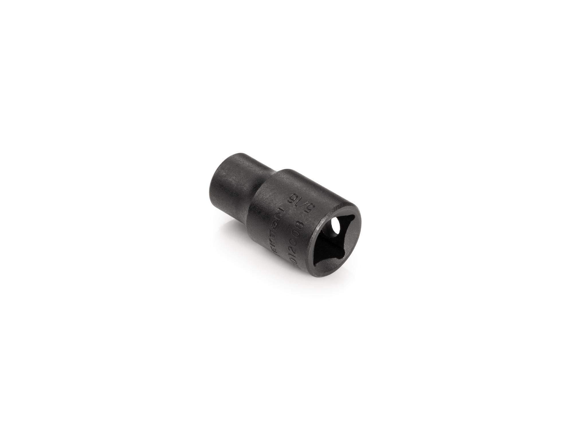 Back angle view of Tekton impact drive 6-point socket. Item #SID12008