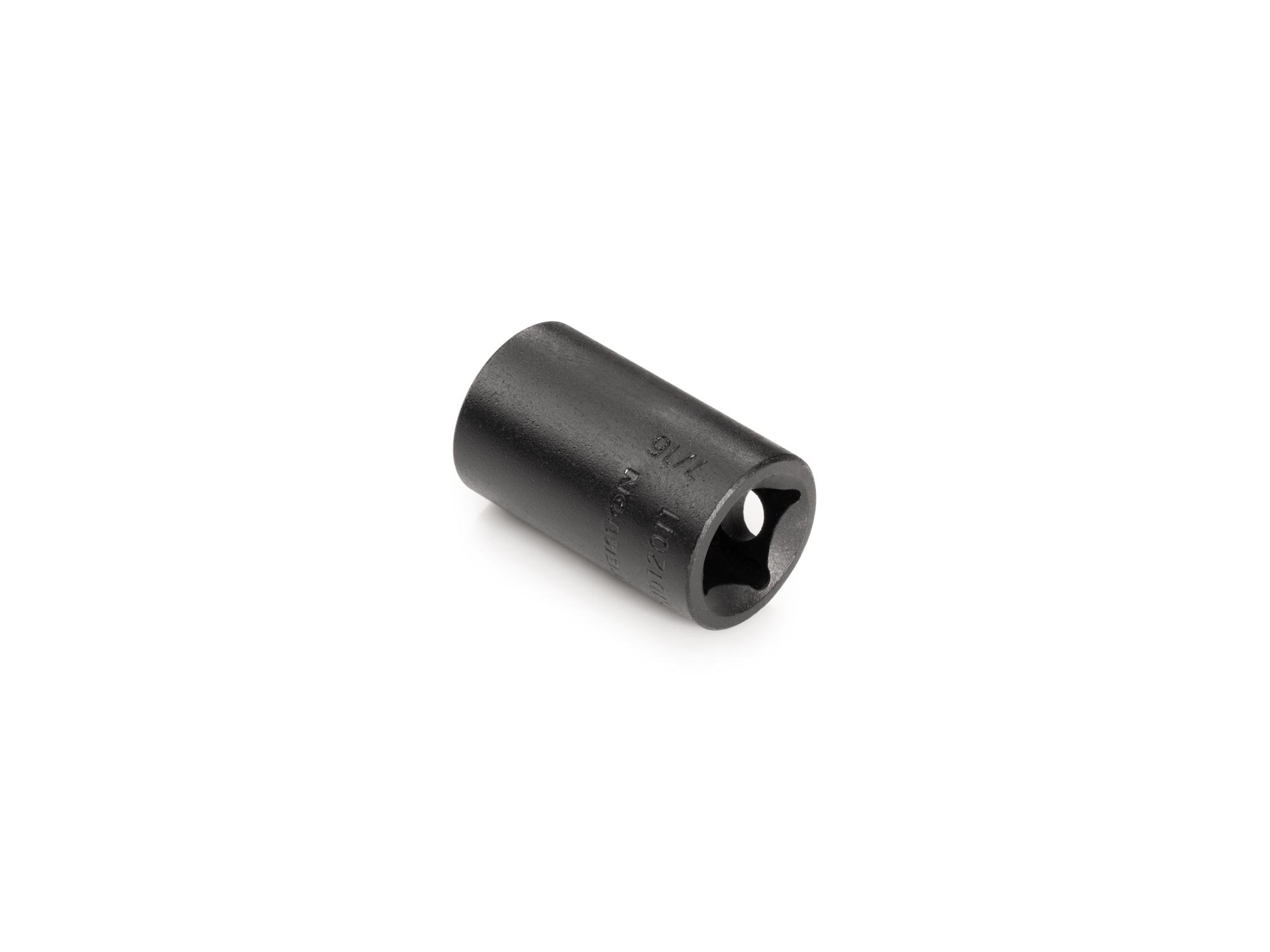 Back angle view of Tekton impact drive 6-point socket. Item #SID12011
