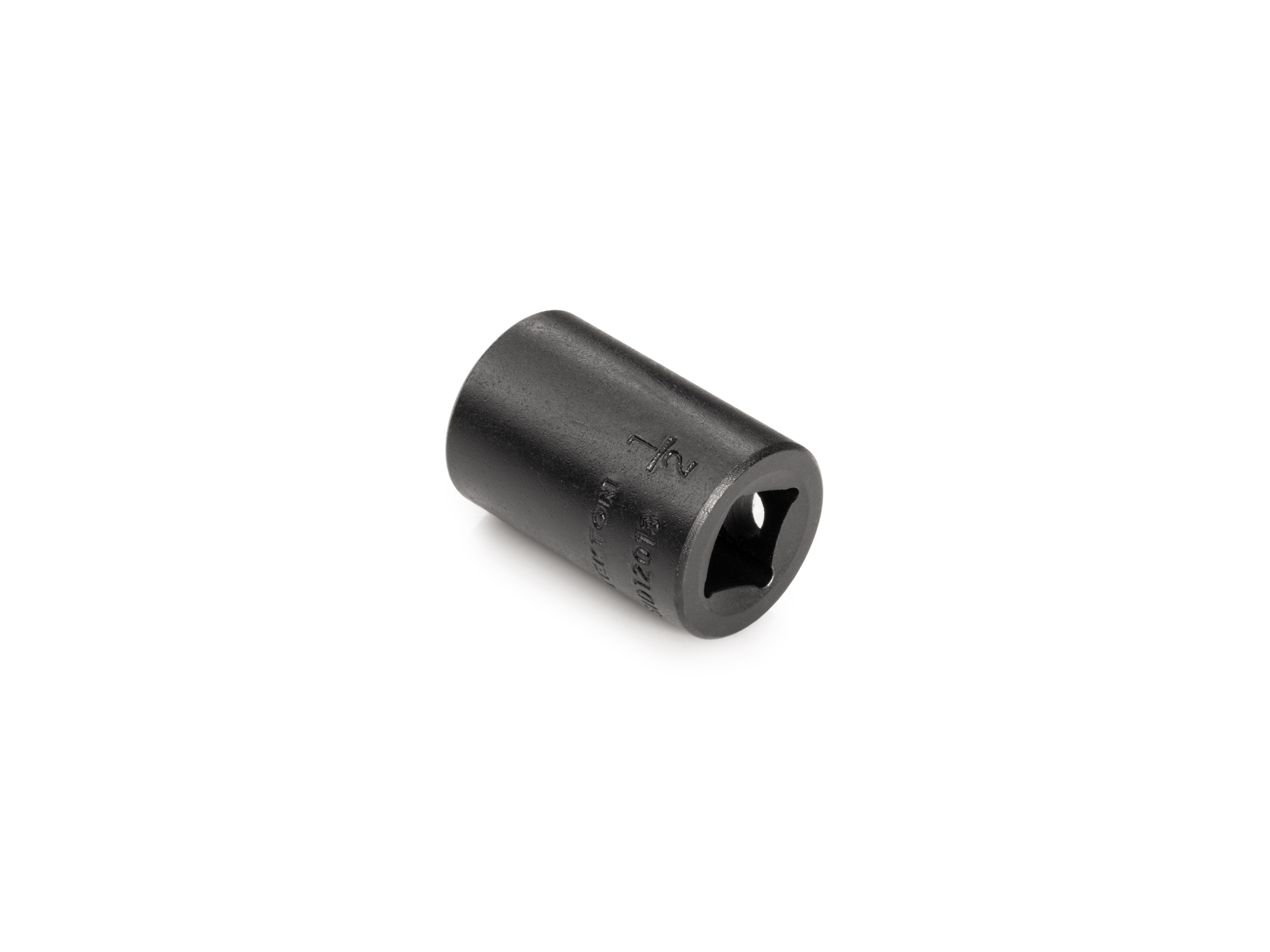 Size: 1/2 inch (SAE) 6-point standard/shallow impact socket. Has a high-visibility laser etched size marking and a permanent stamped size marking. SID12013.