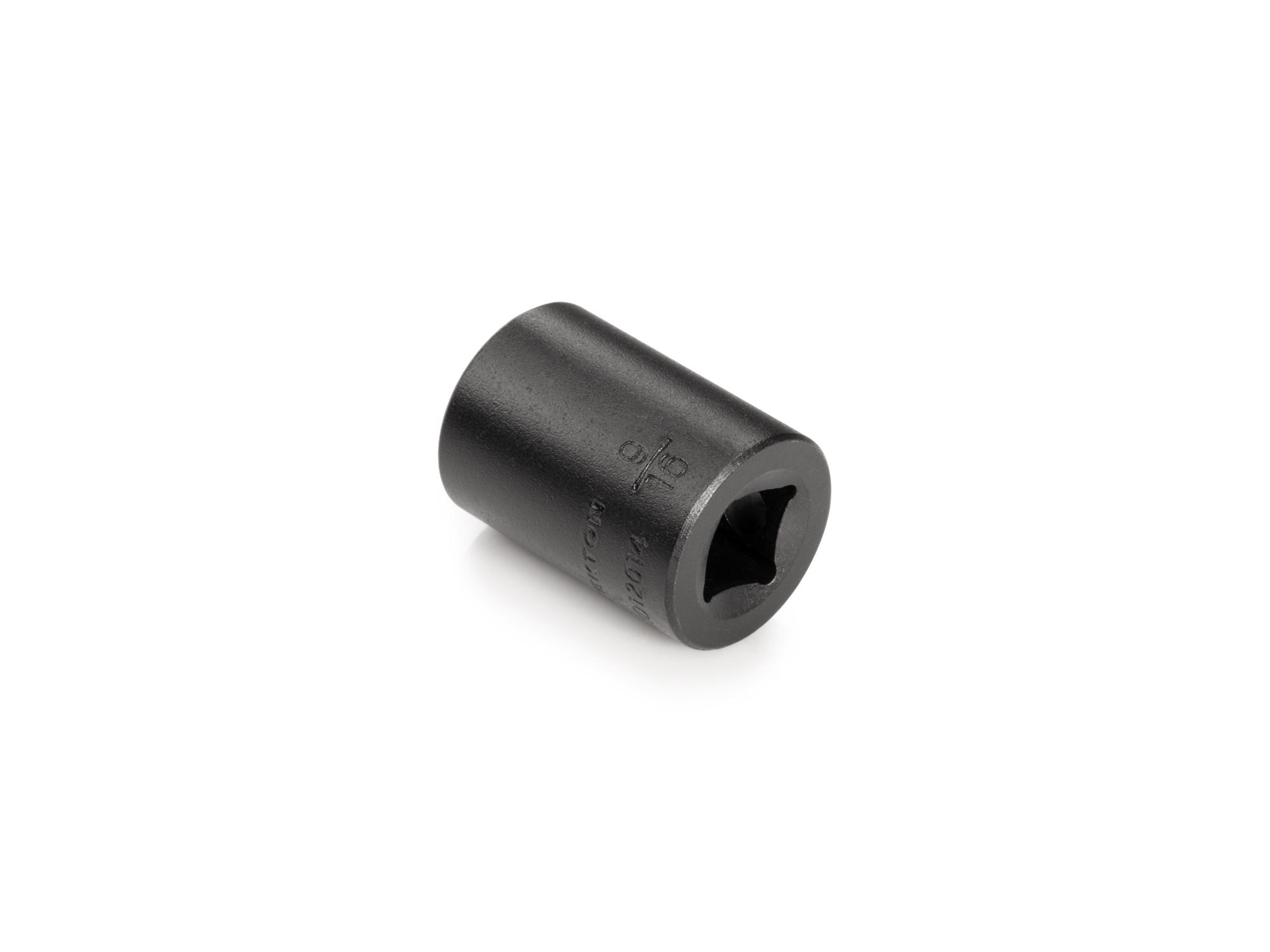 Back angle view of Tekton impact drive 6-point socket. Item #SID12014