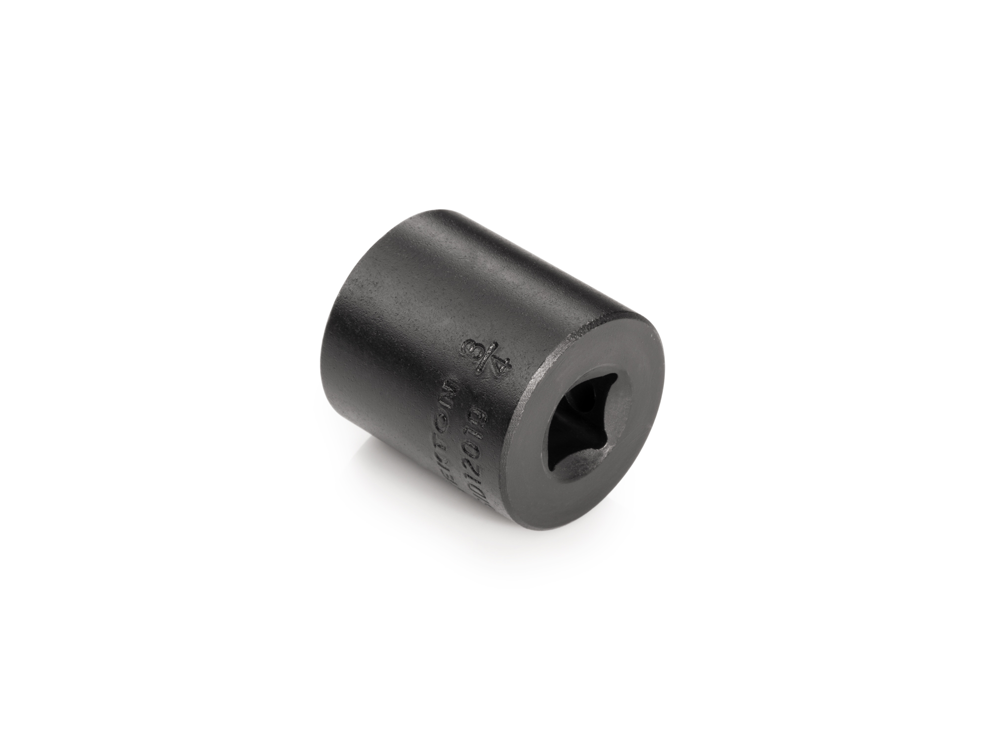 Size: 3/4 inch (SAE) 6-point standard/shallow impact socket. Has a high-visibility laser etched size marking and a permanent stamped size marking. SID12019.