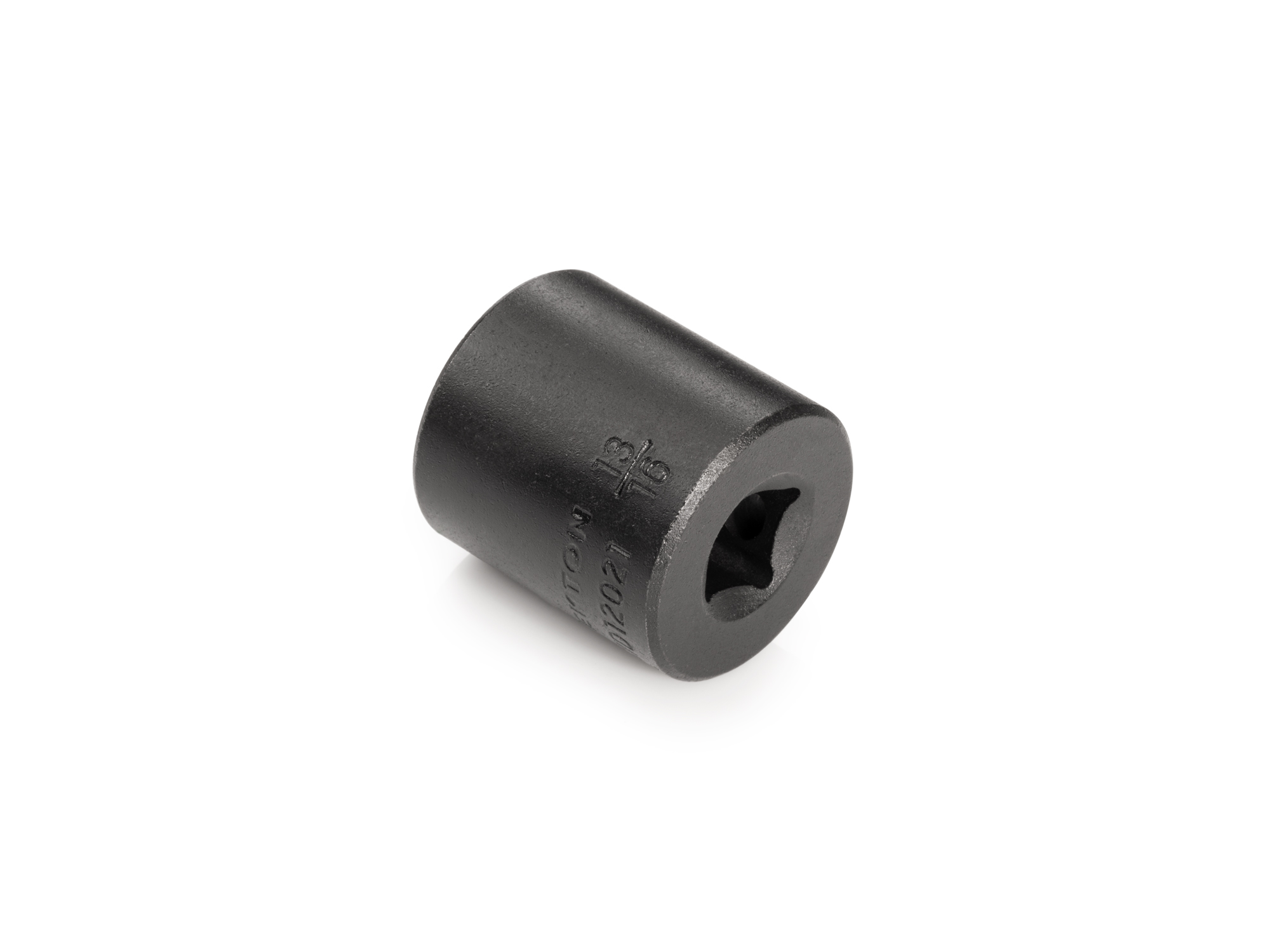 Size: 13/16 inch (SAE) 6-point standard/shallow impact socket. Has a high-visibility laser etched size marking and a permanent stamped size marking. SID12021.