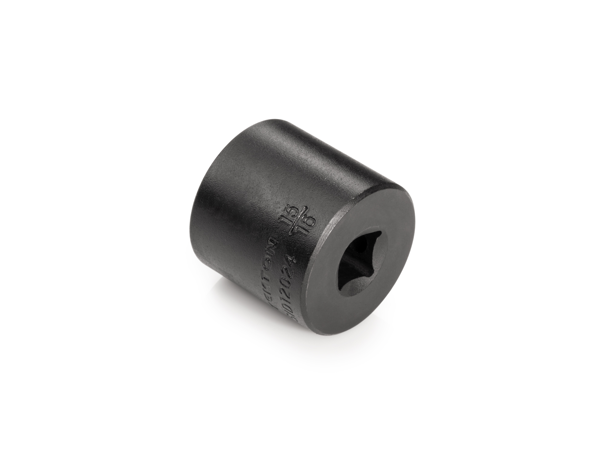 Size: 15/16 inch (SAE) 6-point standard/shallow impact socket. Has a high-visibility laser etched size marking and a permanent stamped size marking. SID12024.