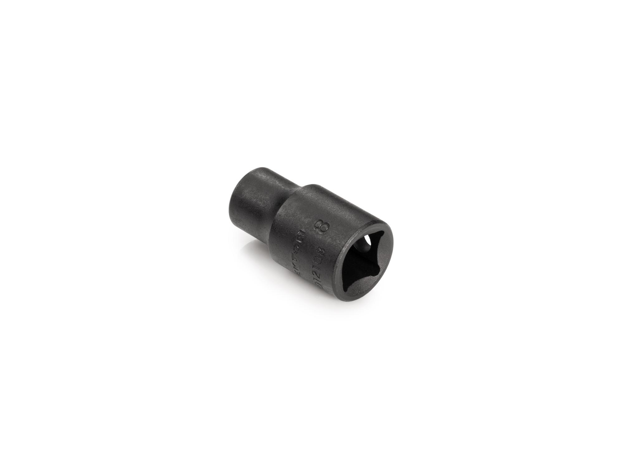 Back angle view of Tekton impact drive 6-point socket. Item #SID12108