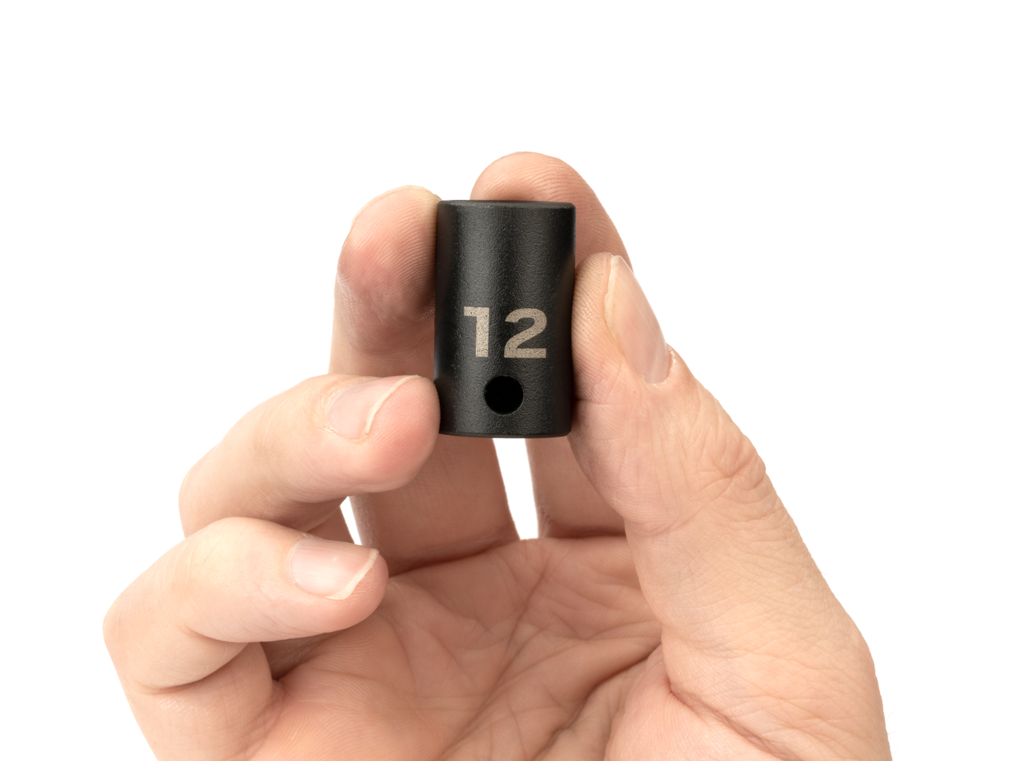 Size: 12 mm (Metric) 6-point standard/shallow impact socket. Has a high-visibility laser etched size marking and a permanent stamped size marking. SID12112.