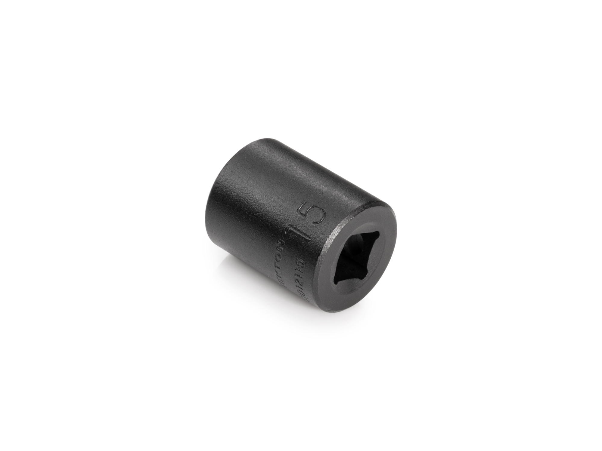 Size: 15 mm (Metric) 6-point standard/shallow impact socket. Has a high-visibility laser etched size marking and a permanent stamped size marking. SID12115.