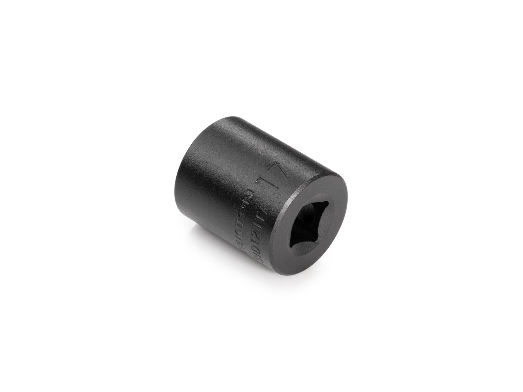 Back angle view of Tekton impact drive 6-point socket. Item #SID12117