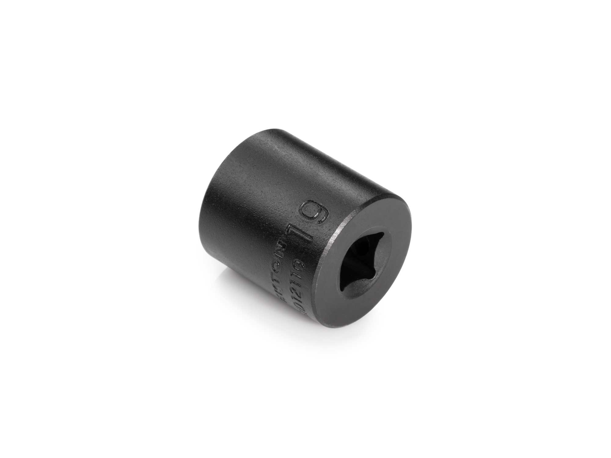 Size: 19 mm (Metric) 6-point standard/shallow impact socket. Has a high-visibility laser etched size marking and a permanent stamped size marking. SID12119.