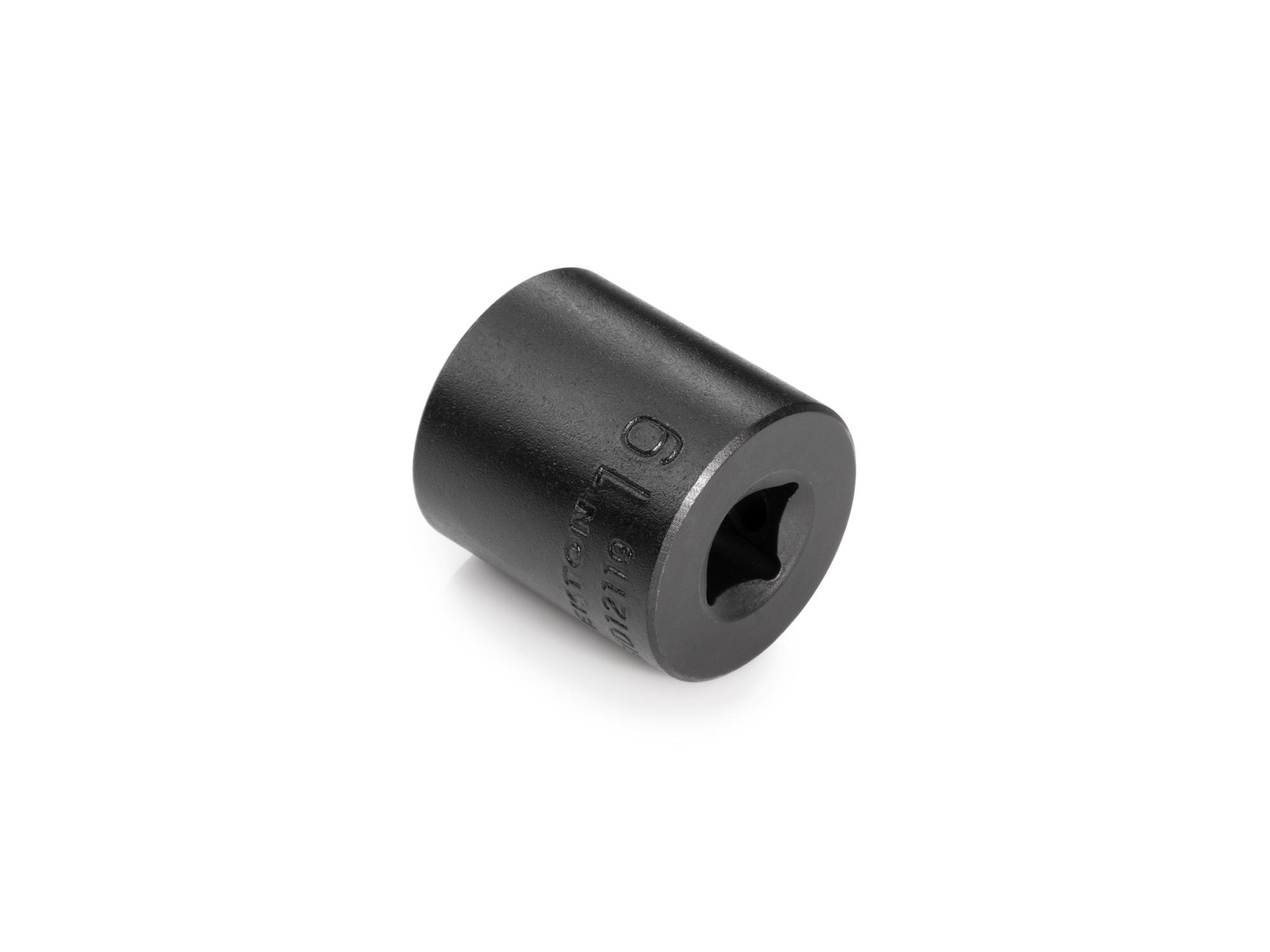 Back angle view of Tekton impact drive 6-point socket. Item #SID12119
