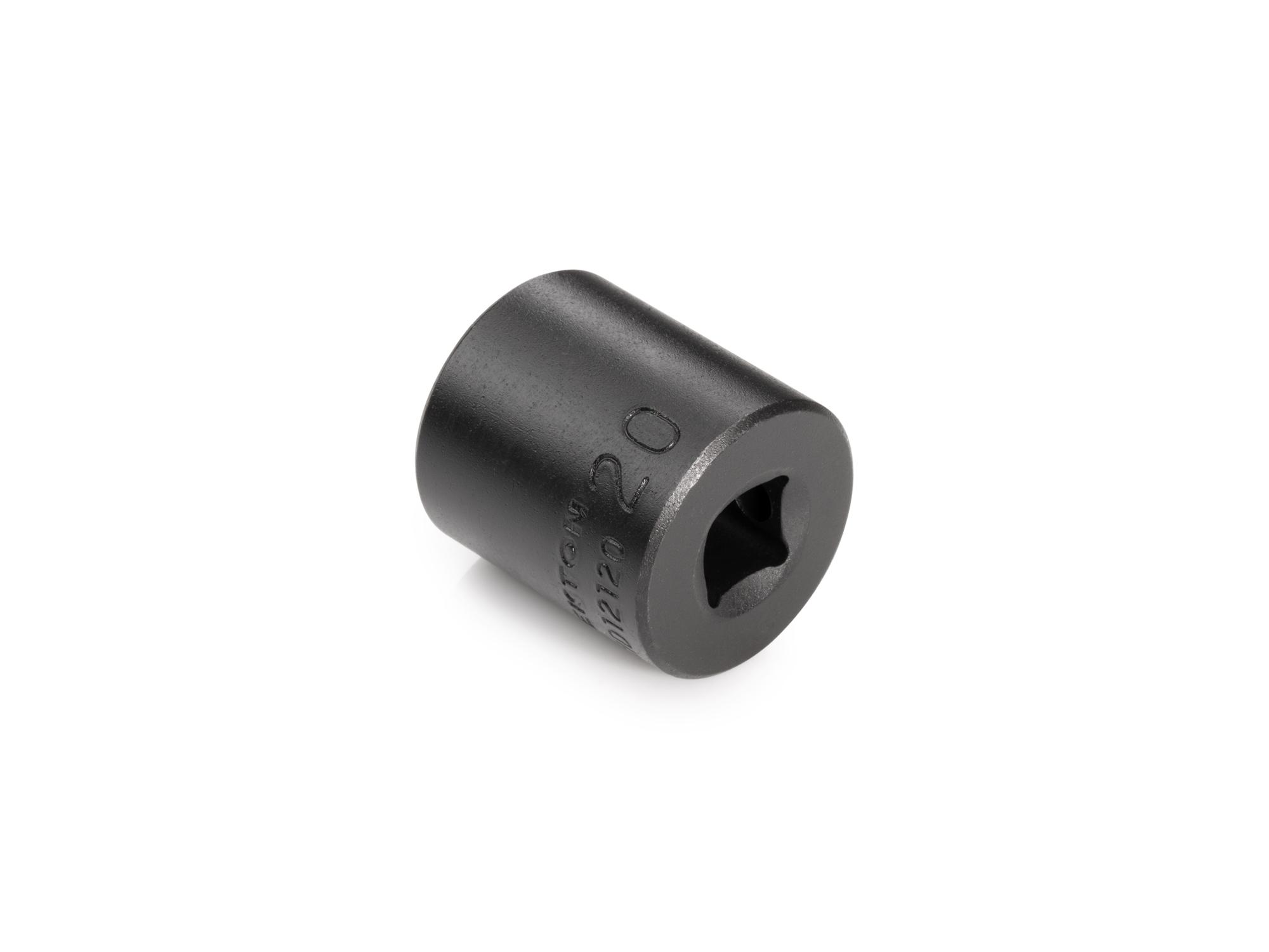 Back angle view of Tekton impact drive 6-point socket. Item #SID12120