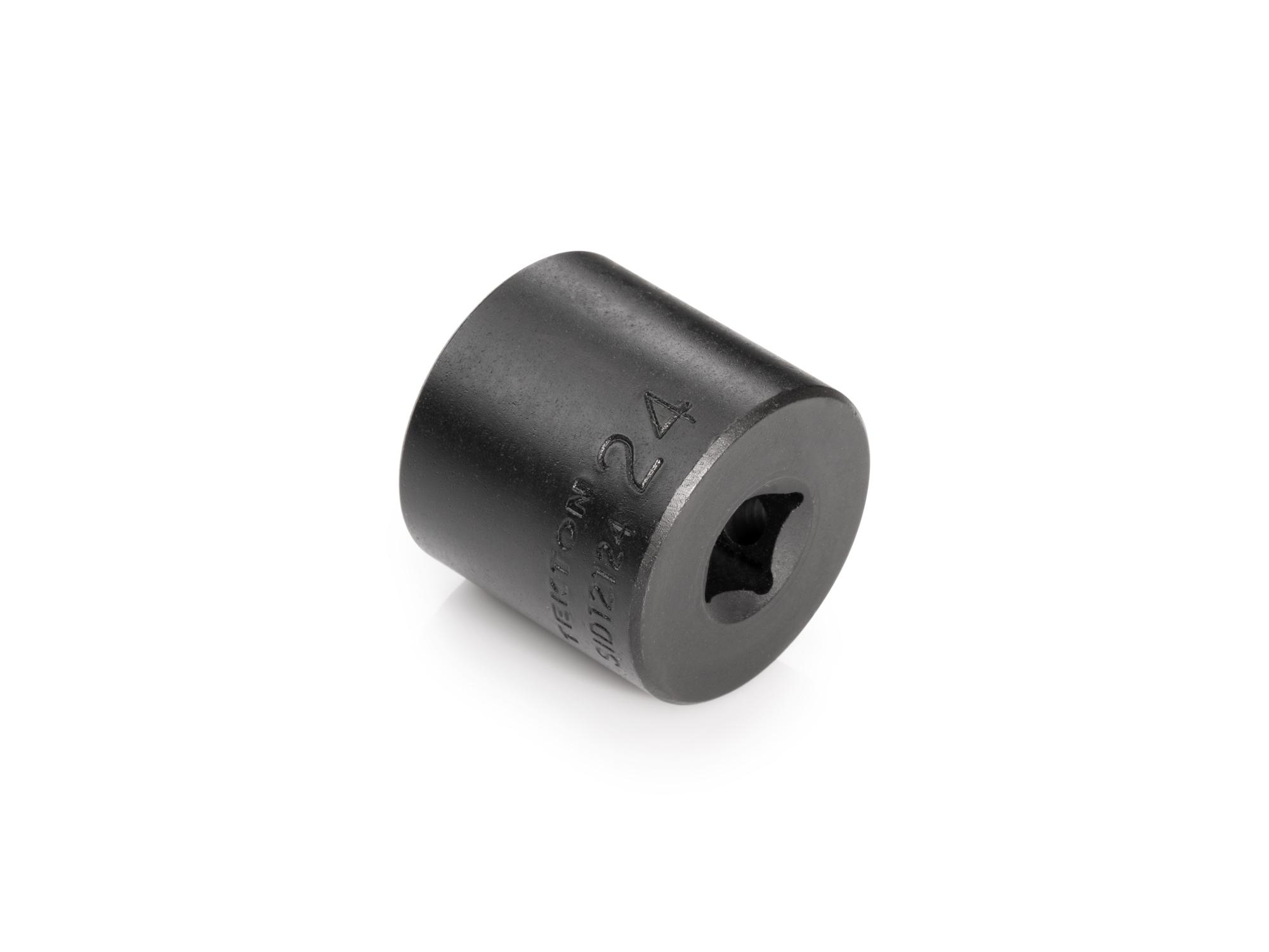 Back angle view of Tekton impact drive 6-point socket. Item #SID12124