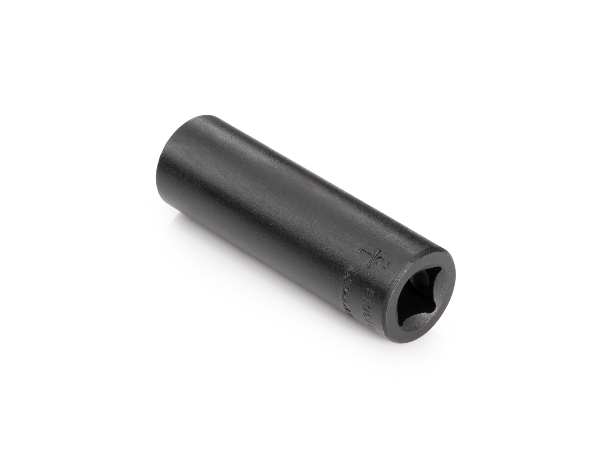 Size: 1/2 inch (SAE) 6-point deep impact socket. Has both a high-visibility laser etched size marking and a permanent stamped size marking. SID13013.