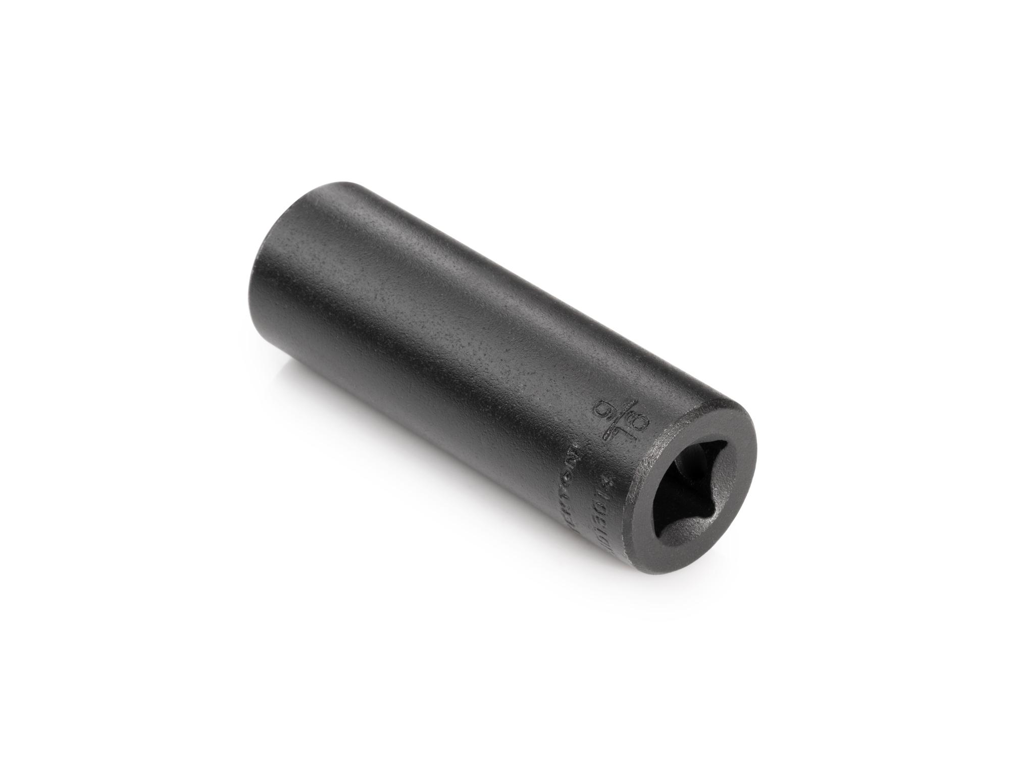 Back angle view of Tekton impact drive 6-point socket. Item #SID13014