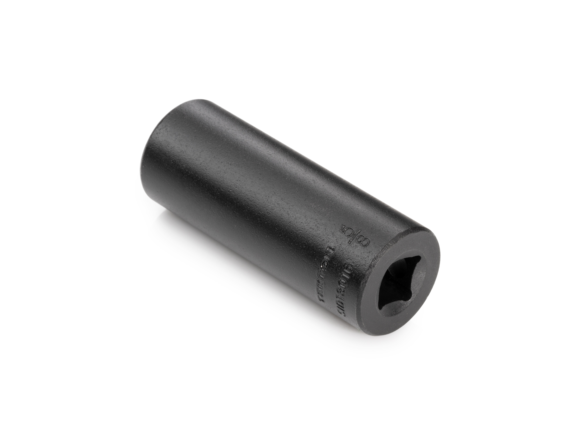 Size: 5/8 inch (SAE) 6-point deep impact socket. Has both a high-visibility laser etched size marking and a permanent stamped size marking. SID13016.