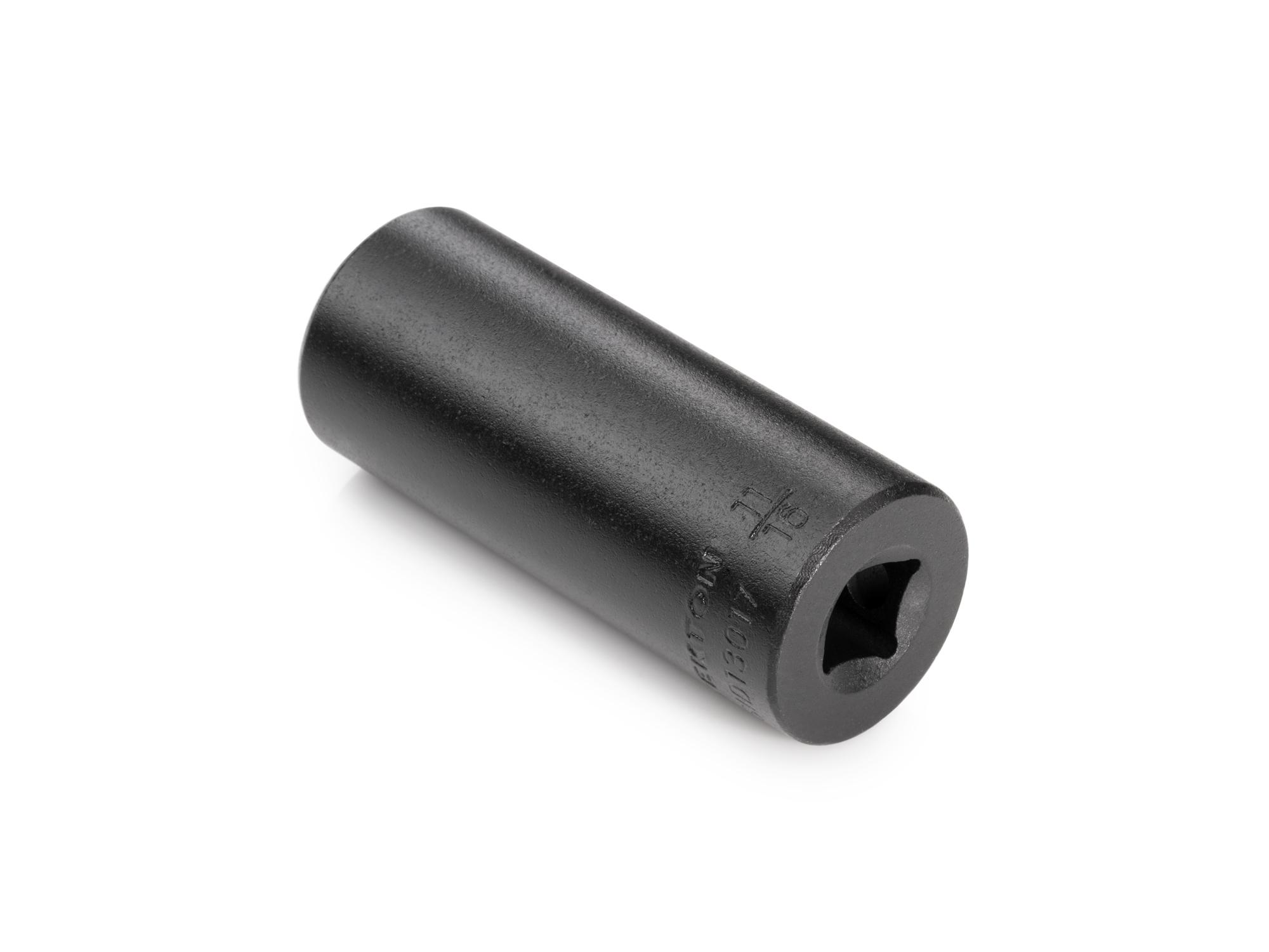 Back angle view of Tekton impact drive 6-point socket. Item #SID13017
