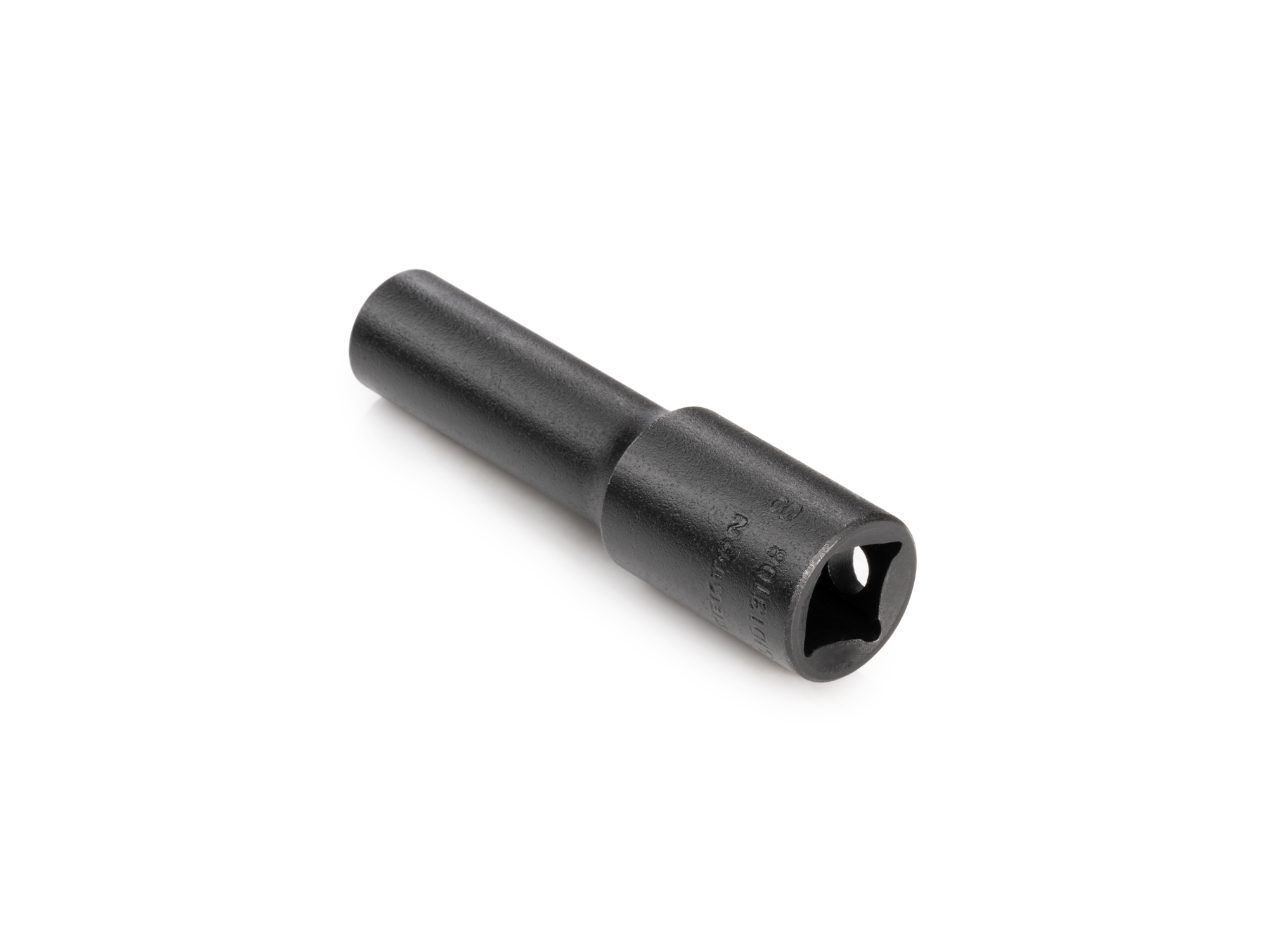 Size: 8 mm (Metric) 6-point deep impact socket. Has both a high-visibility laser etched size marking and a permanent stamped size marking. SID13108.