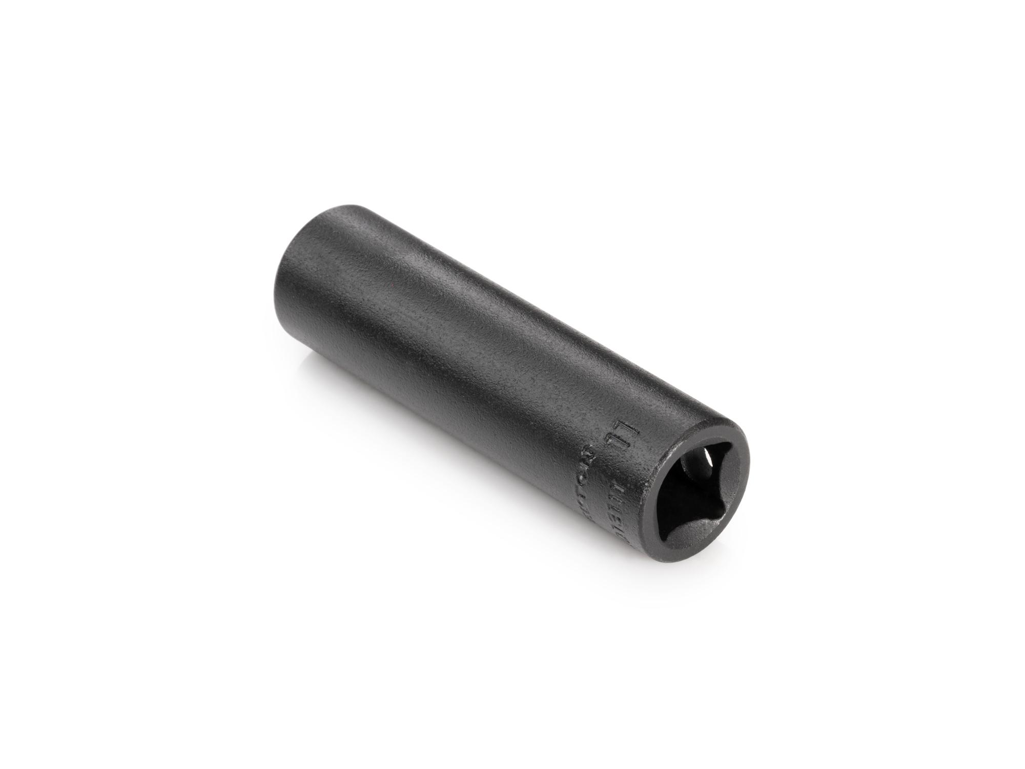 Back angle view of Tekton impact drive 6-point socket. Item #SID13111