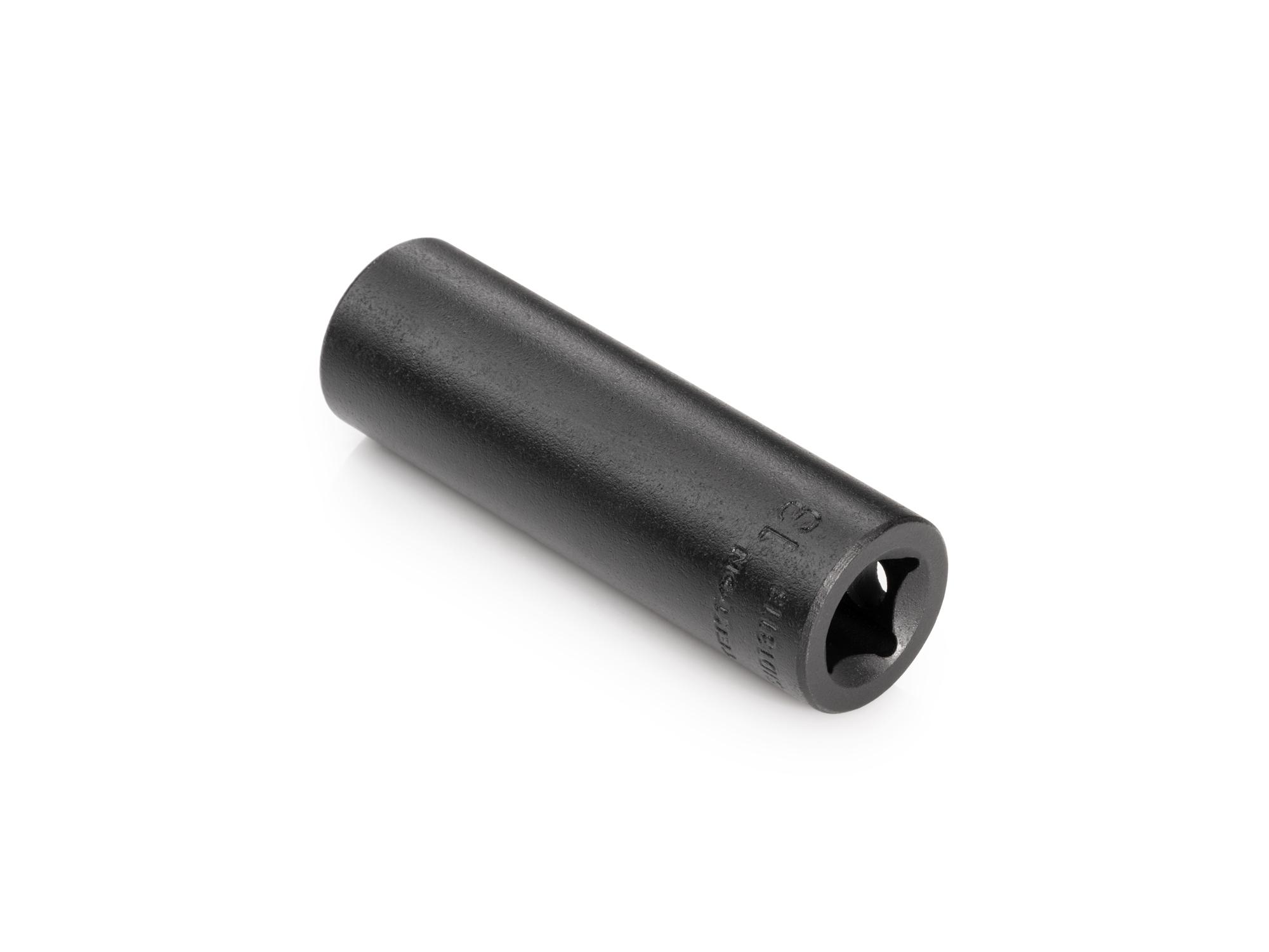 Back angle view of Tekton impact drive 6-point socket. Item #SID13113