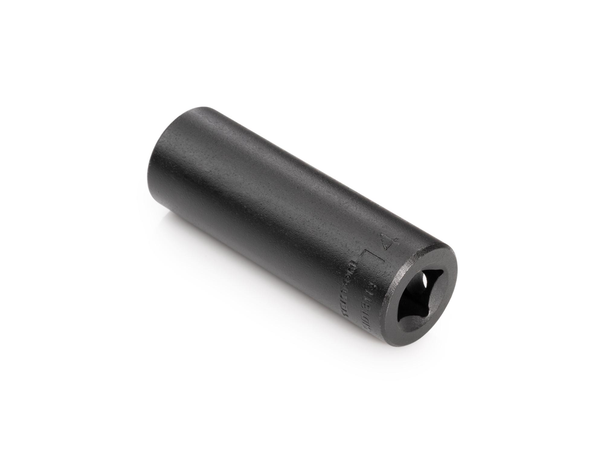 Back angle view of Tekton impact drive 6-point socket. Item #SID13114