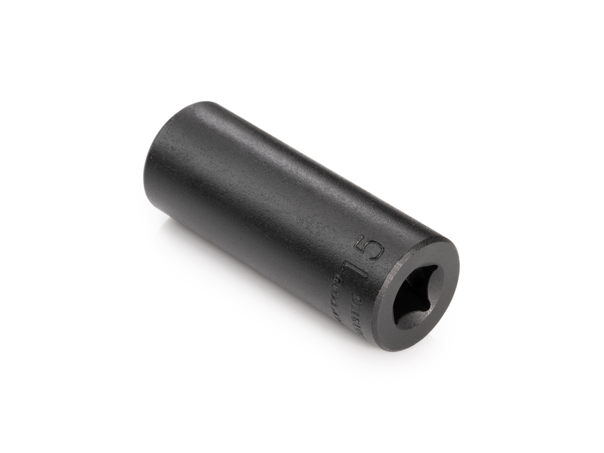 Size: 15 mm (Metric) 6-point deep impact socket. Has both a high-visibility laser etched size marking and a permanent stamped size marking. SID13115.