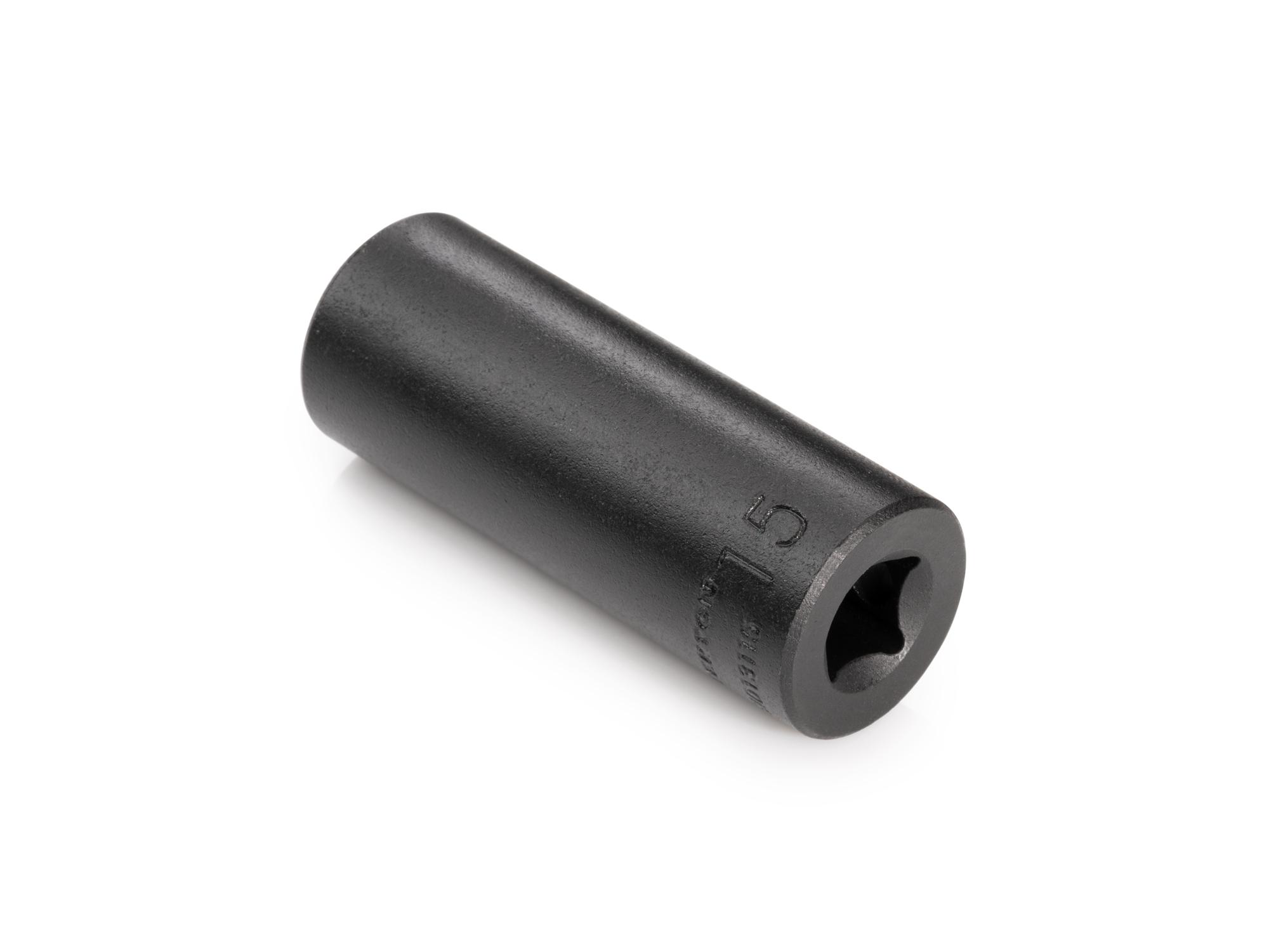 Back angle view of Tekton impact drive 6-point socket. Item #SID13115