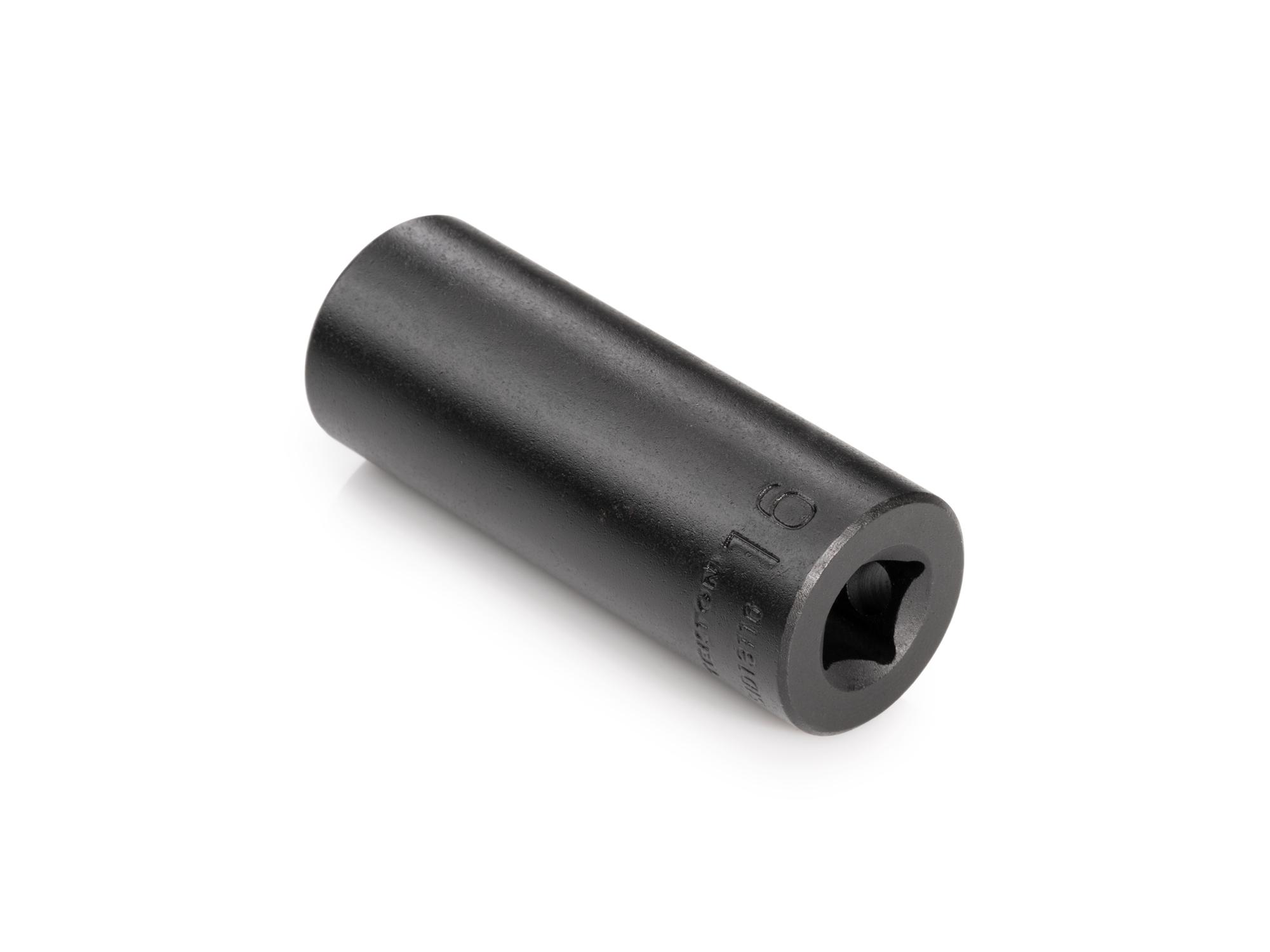 Back angle view of Tekton impact drive 6-point socket. Item #SID13116