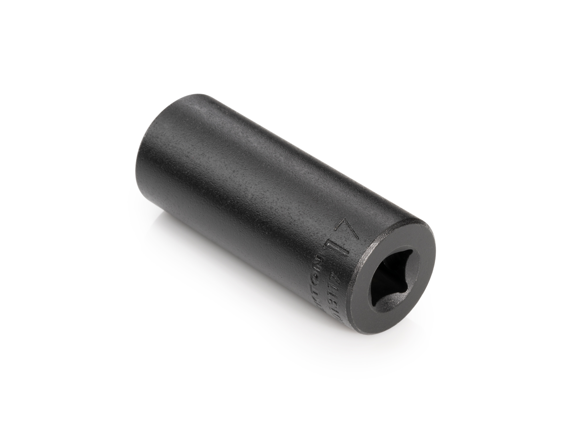 Size: 17 mm (Metric) 6-point deep impact socket. Has both a high-visibility laser etched size marking and a permanent stamped size marking. SID13117.