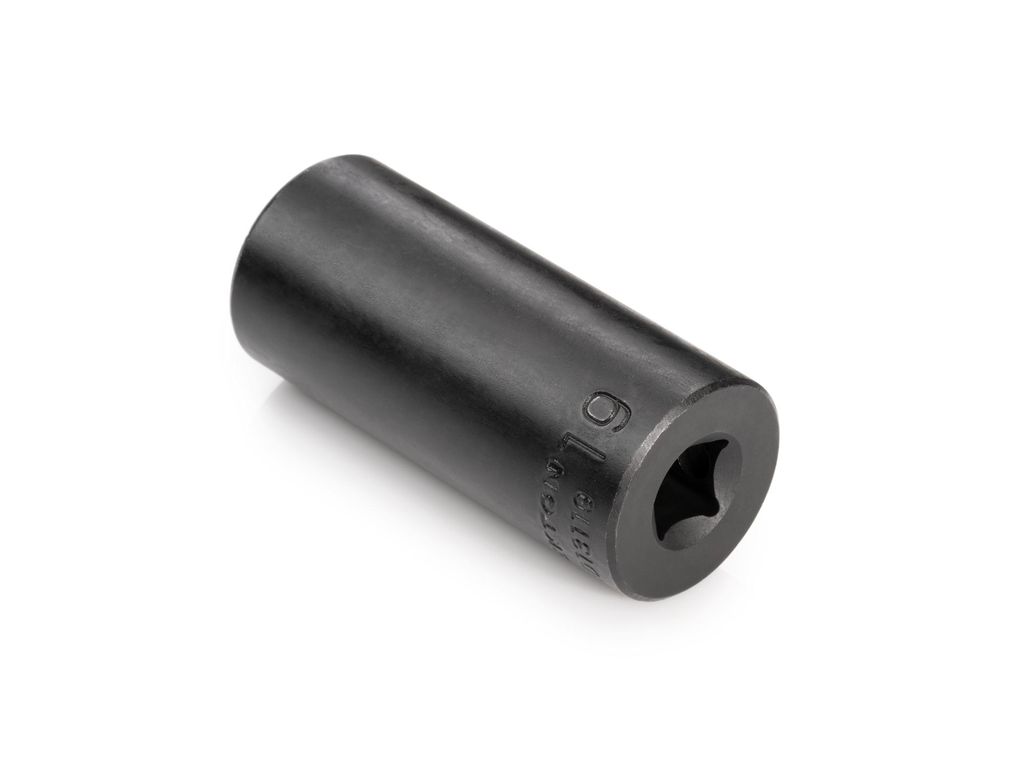 Back angle view of Tekton impact drive 6-point socket. Item #SID13119
