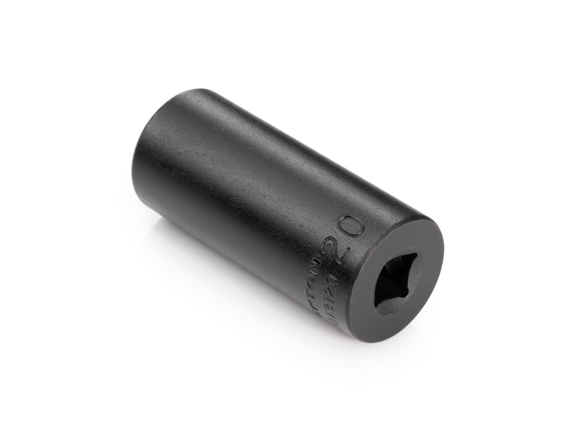 Back angle view of Tekton impact drive 6-point socket. Item #SID13120