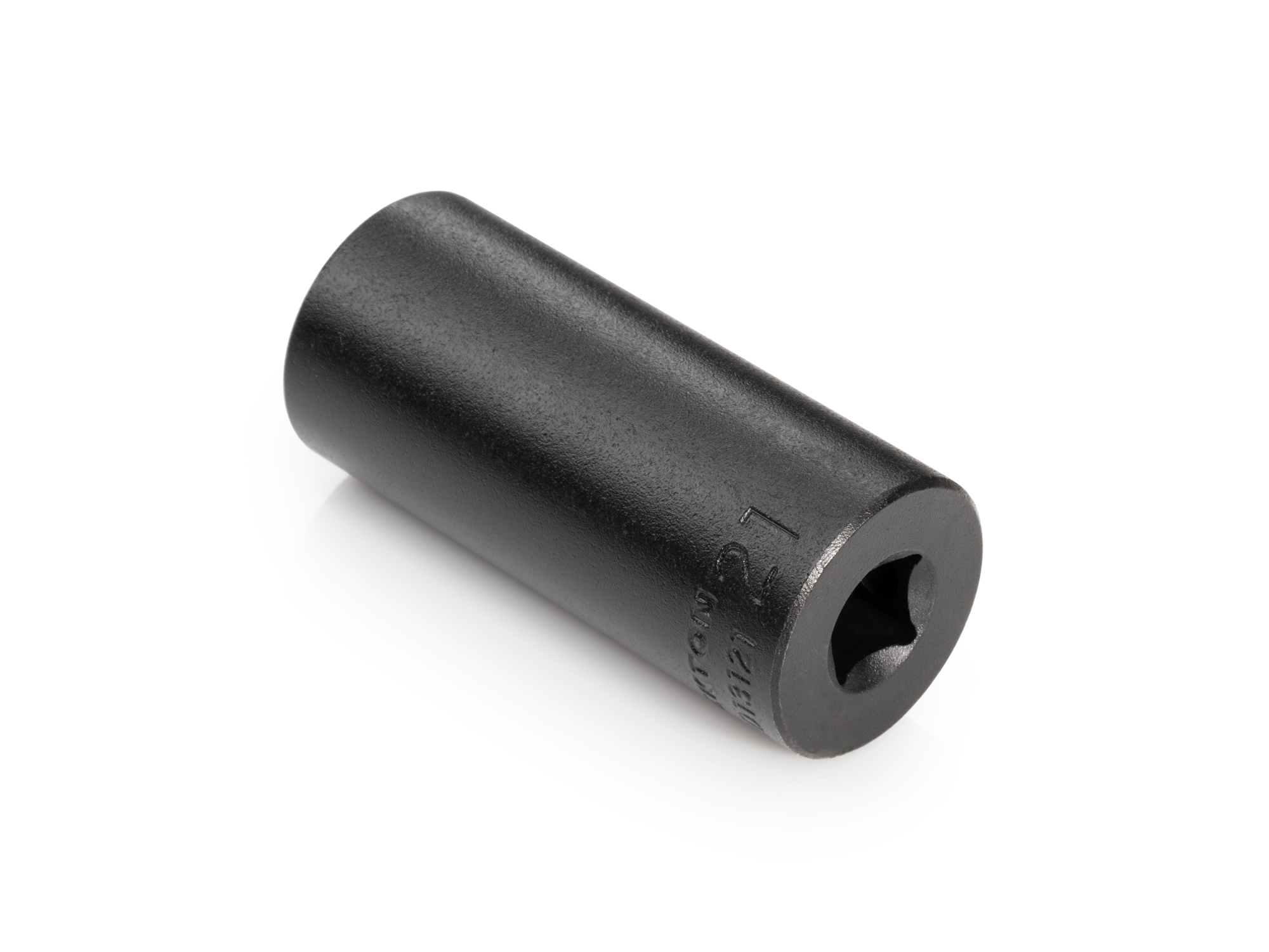 Size: 21 mm (Metric) 6-point deep impact socket. Has both a high-visibility laser etched size marking and a permanent stamped size marking. SID13121.