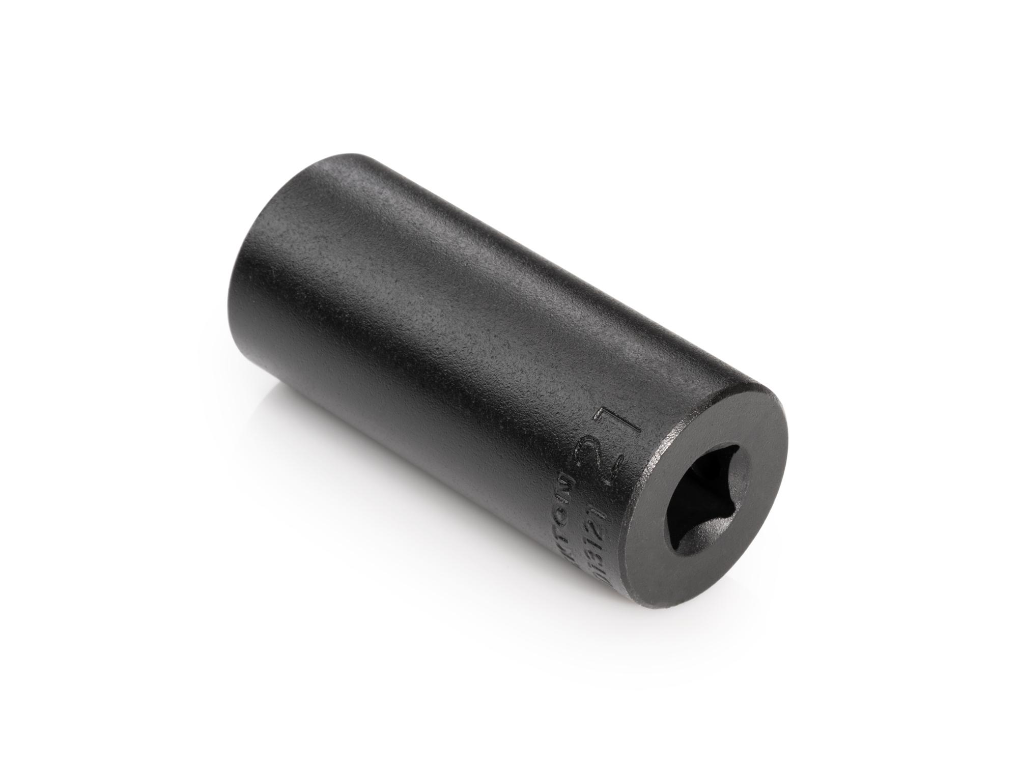 Back angle view of Tekton impact drive 6-point socket. Item #SID13121
