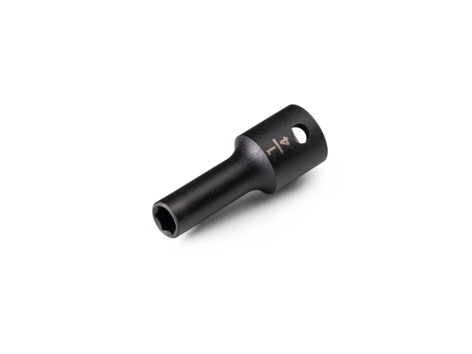 Front-right angle view of Tekton impact drive 6-point socket. Item #SID14006