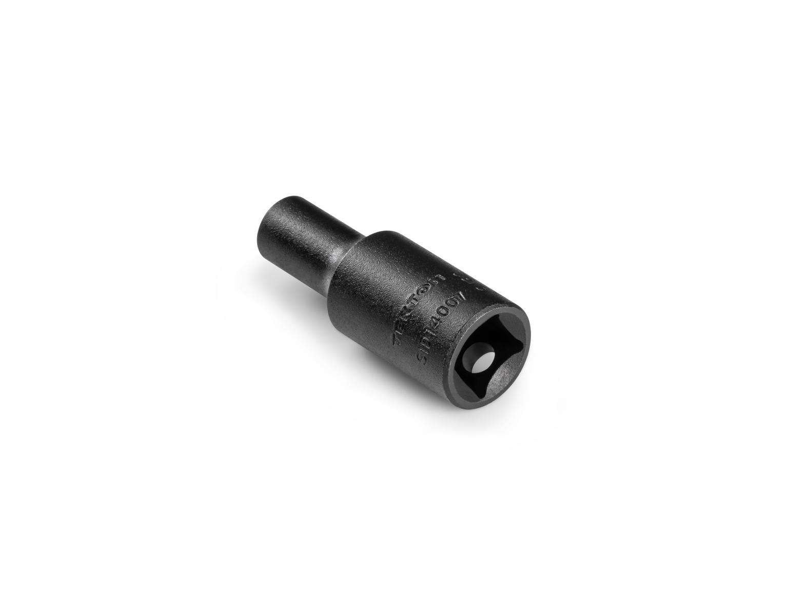 Back angle view of Tekton 9/32 inch impact drive 6-point socket. Item #SID14007