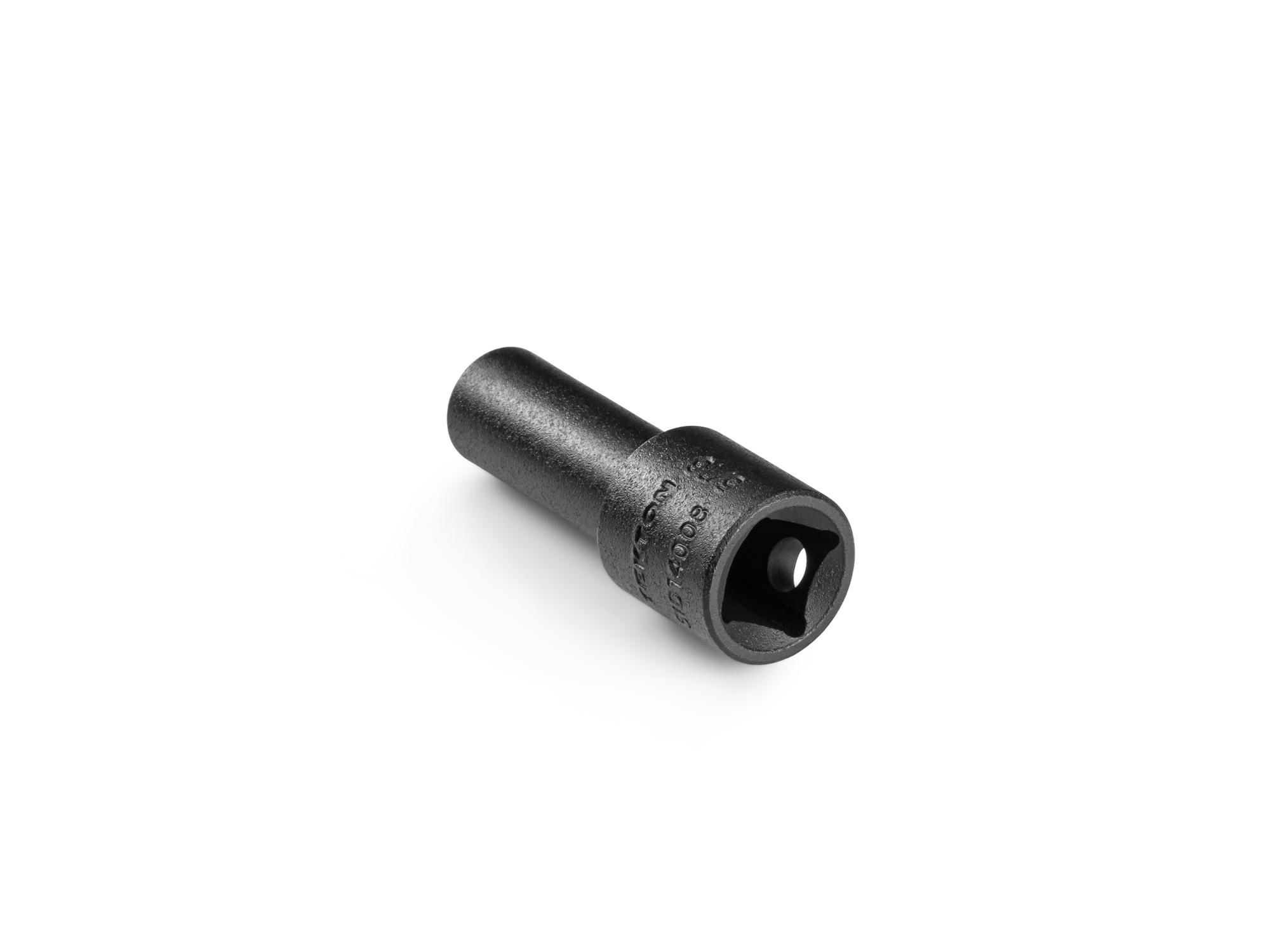 Back angle view of Tekton impact drive 6-point socket. Item #SID14008