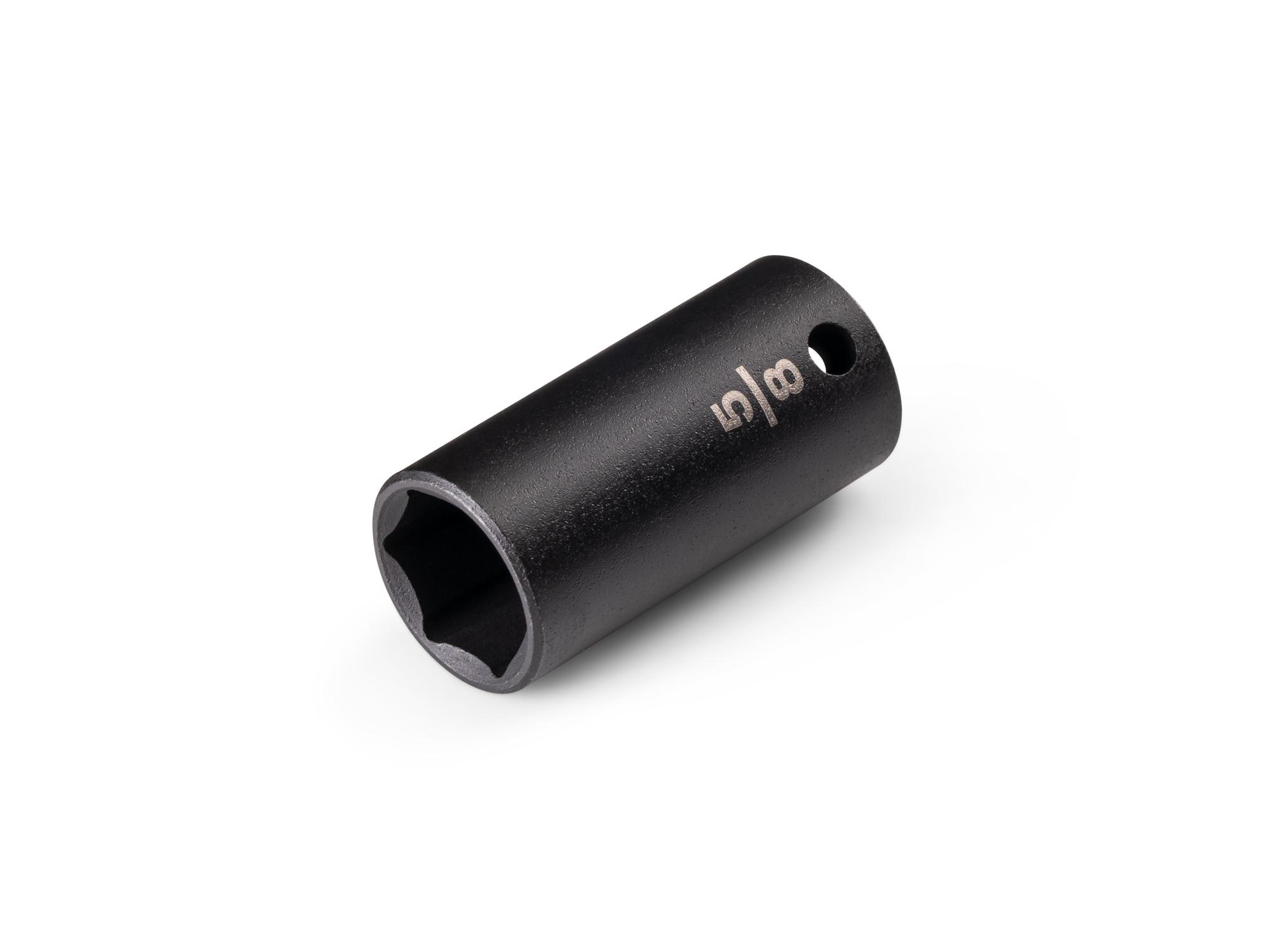 Front-right angle view of Tekton impact drive 6-point socket. Item #SID14016